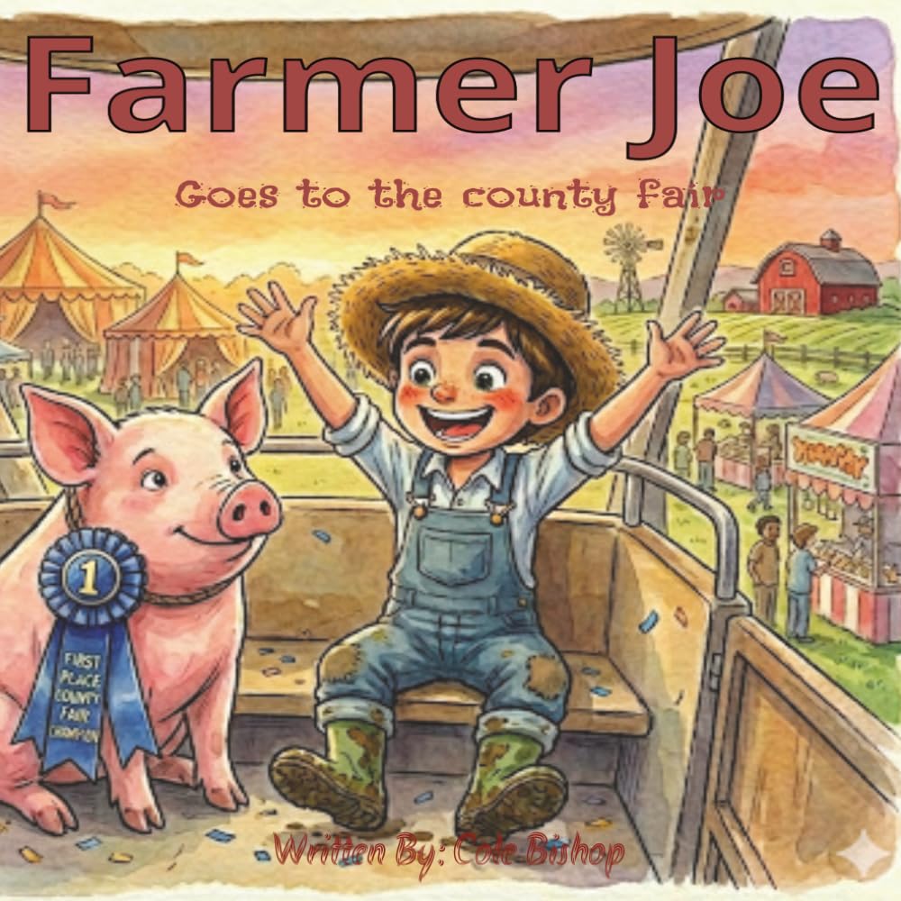 Farmer Joe: Goes to the County Fair: A Day on the Farm Picture Book for Kids Ages 3-7 | illustrated | Watercolor | 8.5 x 8.5 |