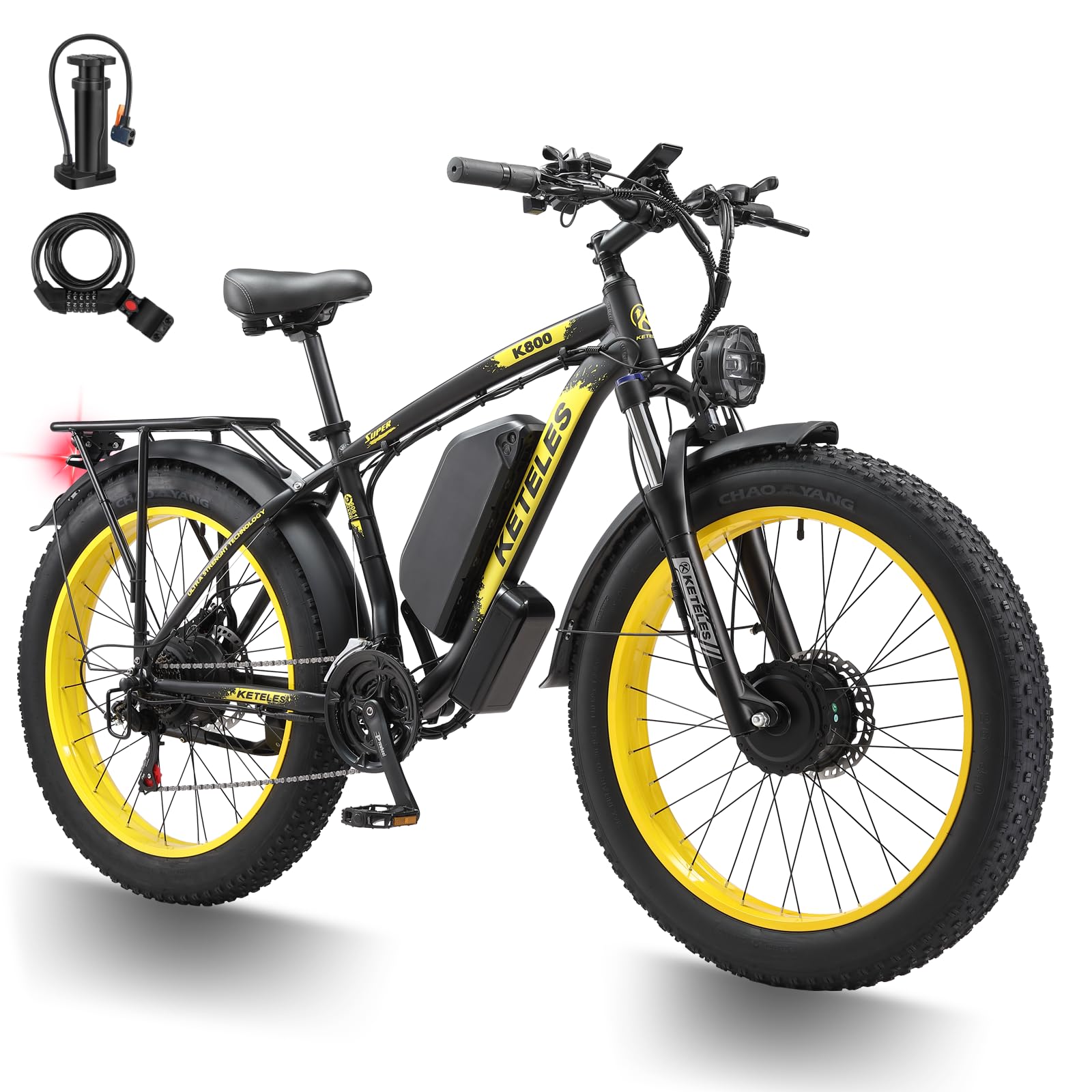 vélo électriques Homme Femme, Batterie 48V 23 Ah autonomie jusqu'à 40-90 km VTT Electrique, 21 Vitesses Freins à Disque Hydrauliques, 26x4.0 pour Montagne et trajets Quotidiens