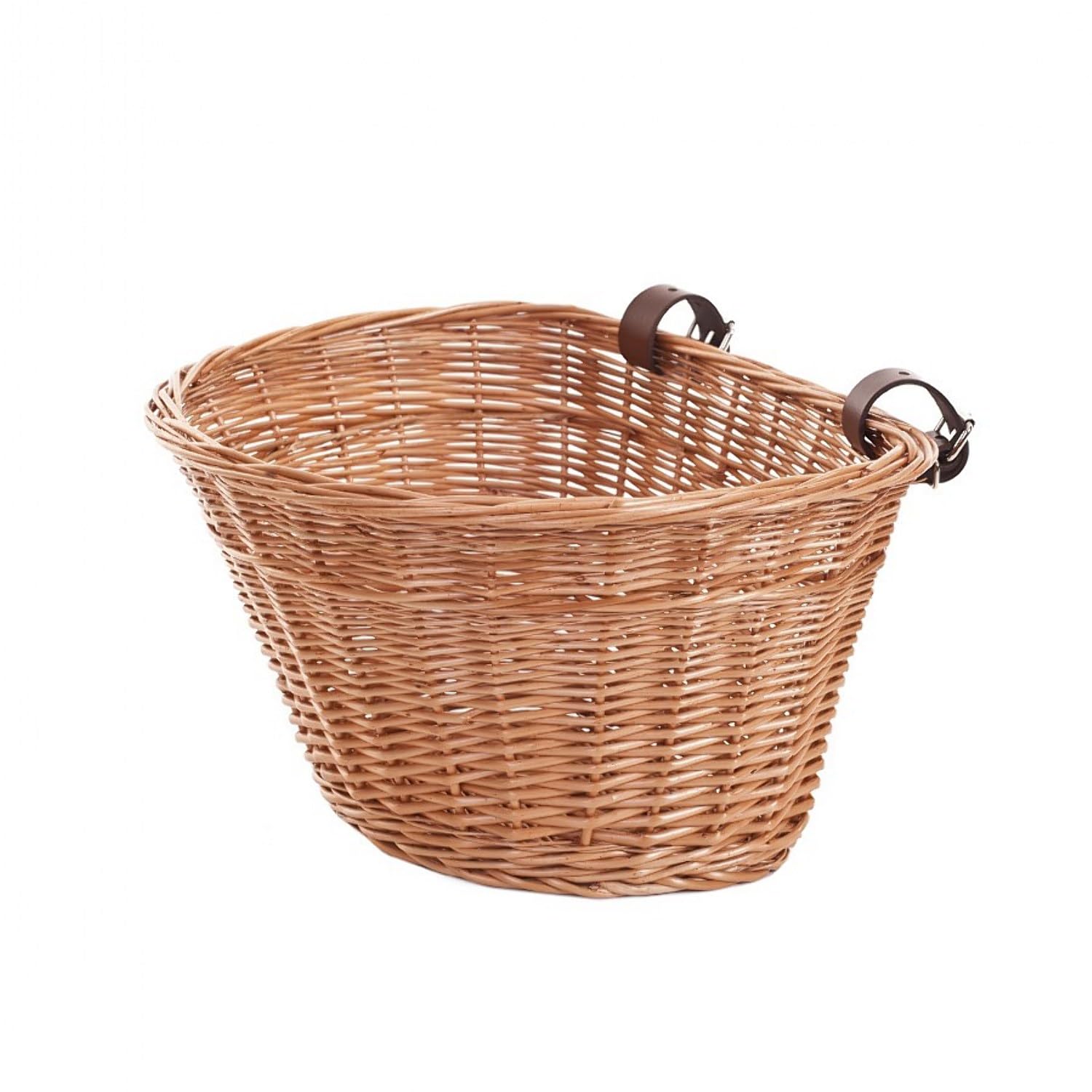 e-wicker24 Panier de vélo en Osier, Panier de Transport,Basket en Osier, Panier de Guidon de vélo 42x36 h24