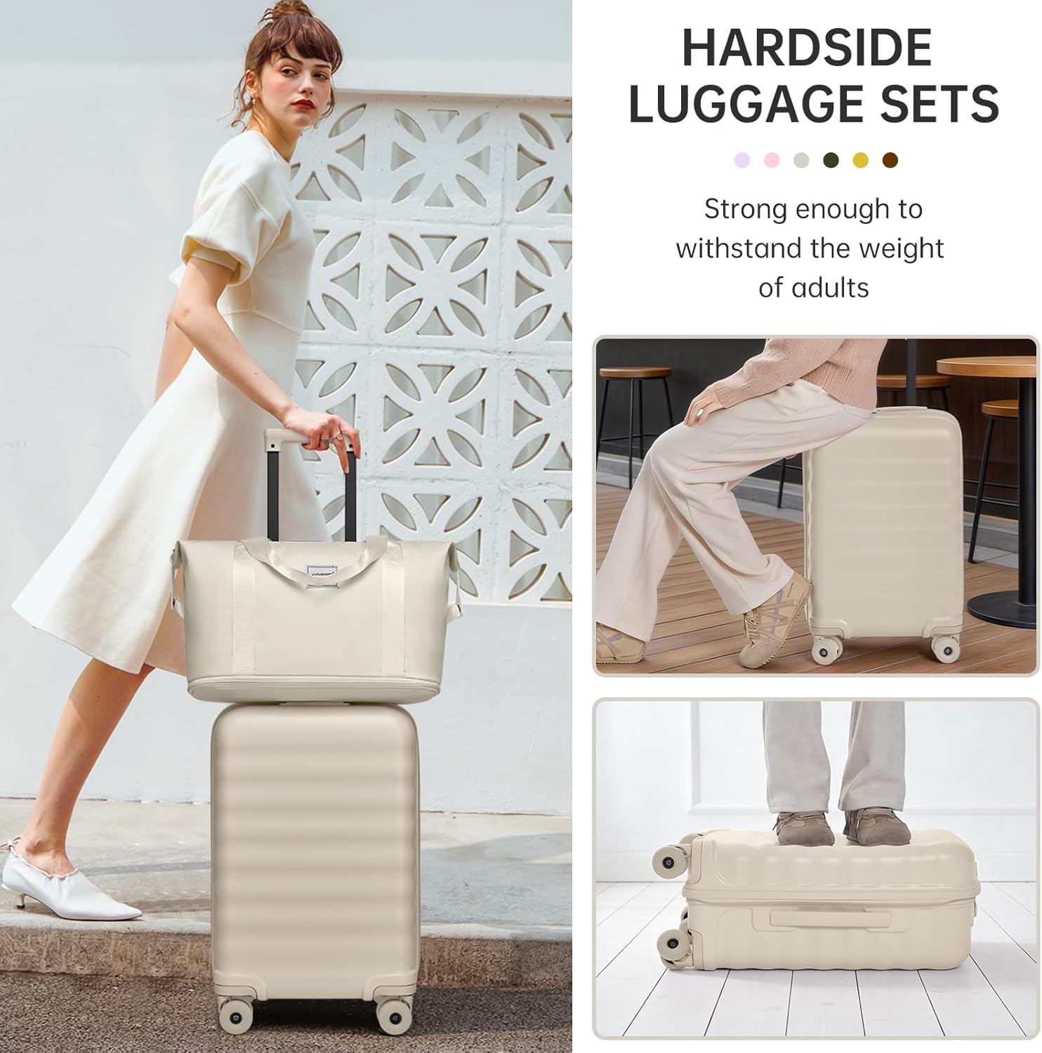 Luggage Sets 3 Piece, Carry On Luggage 22x14x9 Airline