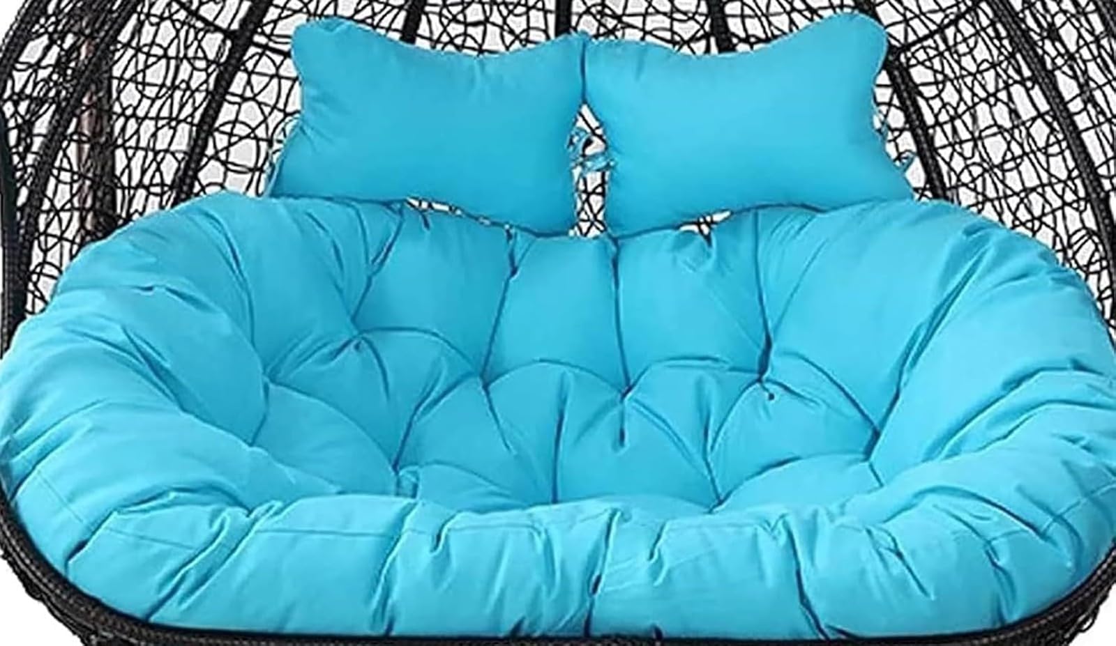 Panier suspendu de terrasse confortable avec coussin GG double en coton