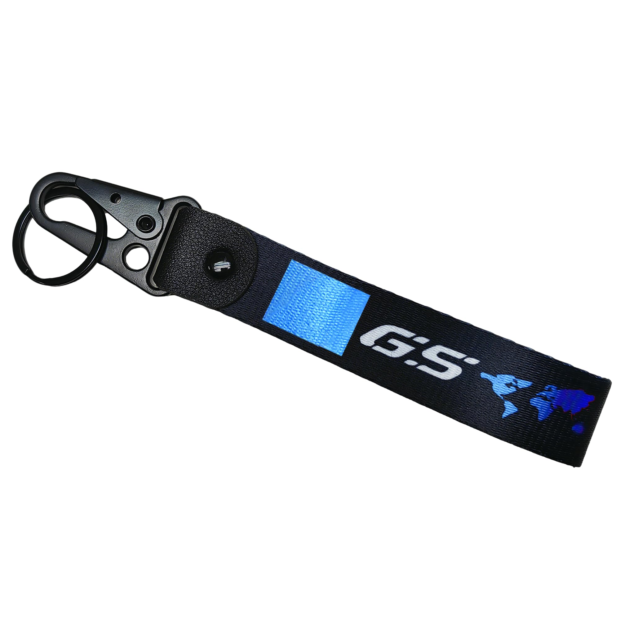 Motorcycle Metal Key Holder Chain Tag With Stamp Logo Nylon Rope Compatible With BMW R1200GS R1250GS R1300GS F800GS F900GS R1150GS RG1200GS R80GS R100GS G650GS G310GS F850GS F700GS F650GS F750GS