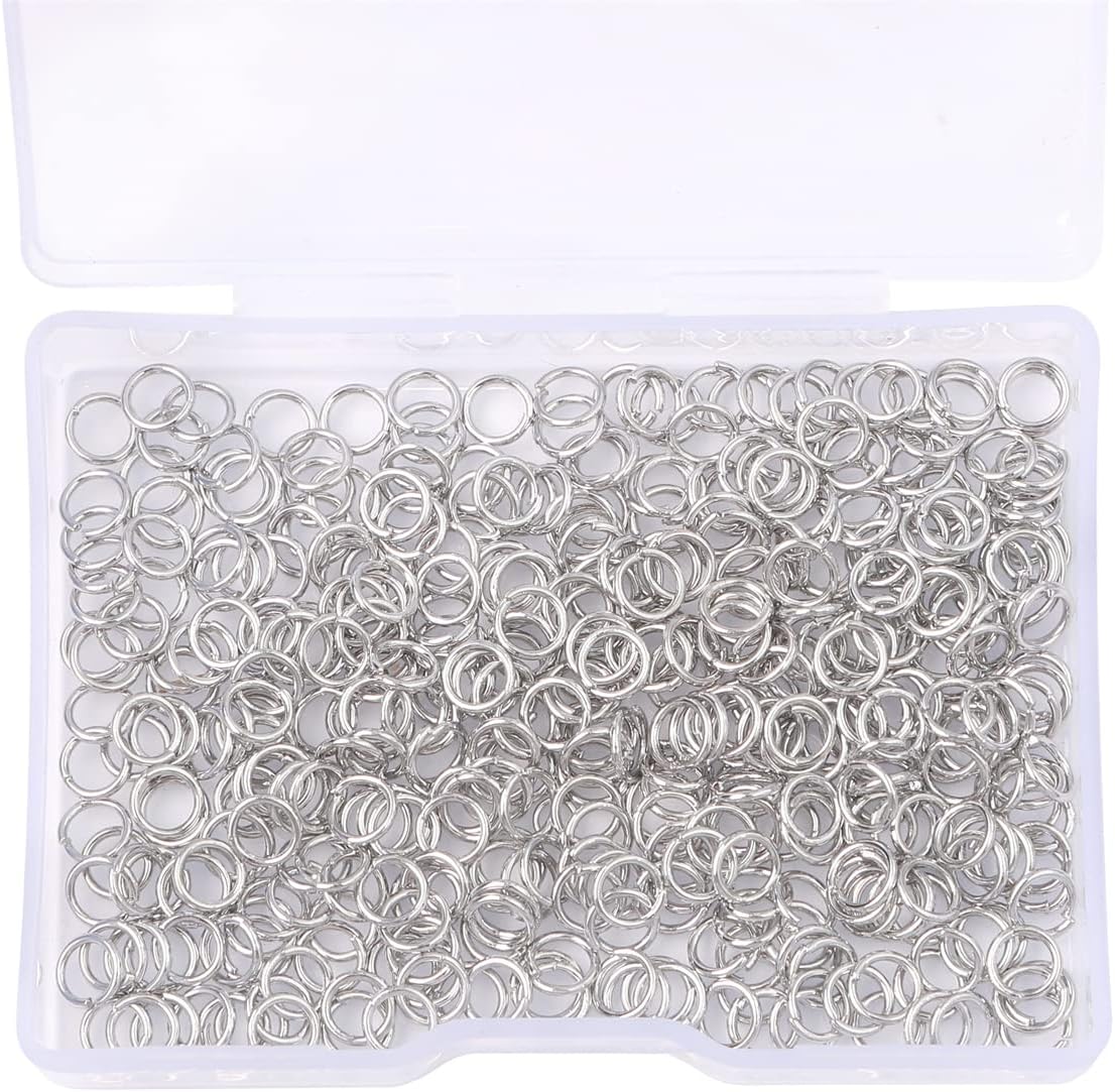 Platinum Plated Jump Rings Non Tarnish 5mm 400pcs for Jewelry Making Findings - Image 5