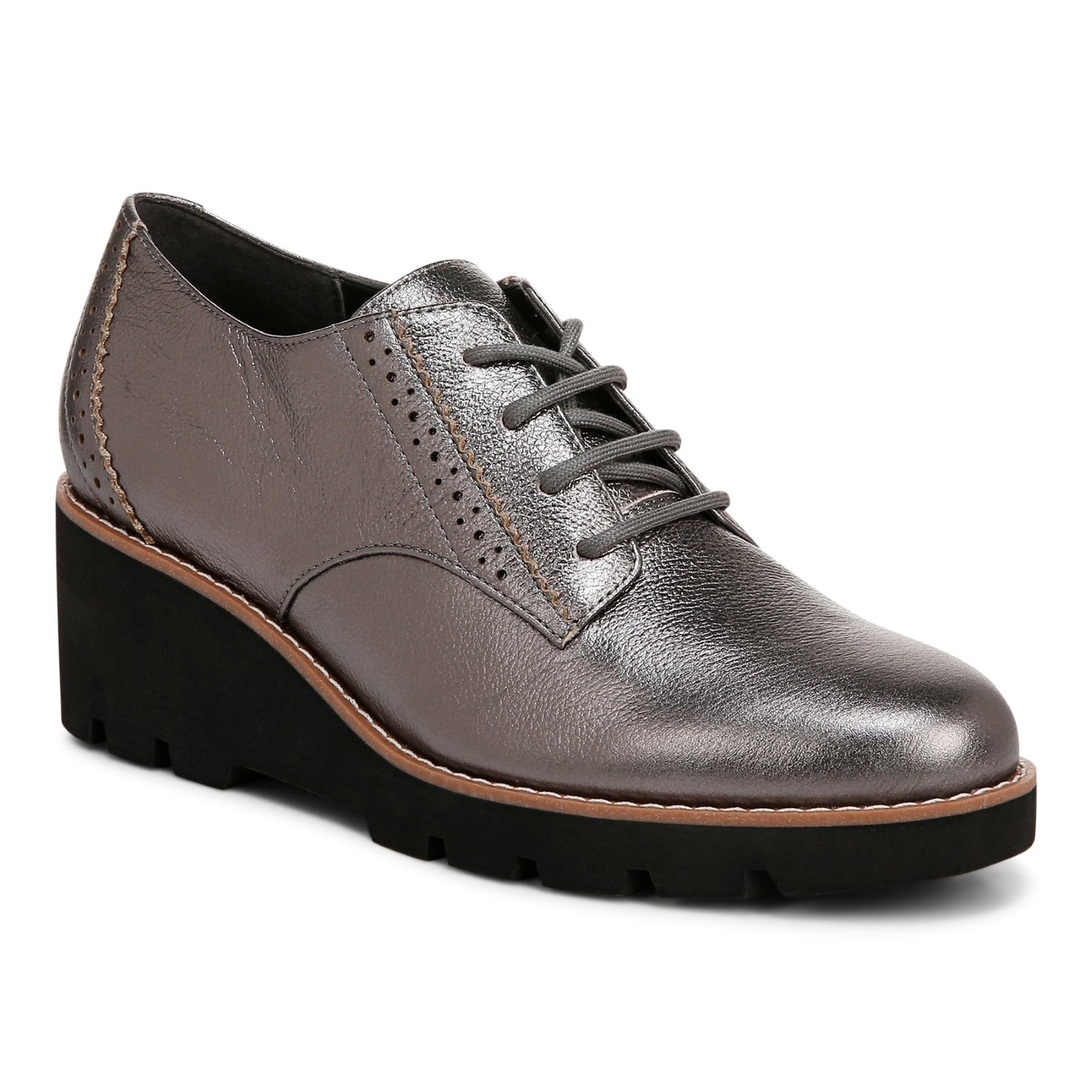Vionic Anaheim, scarpe da donna con zeppa Oxford Derby