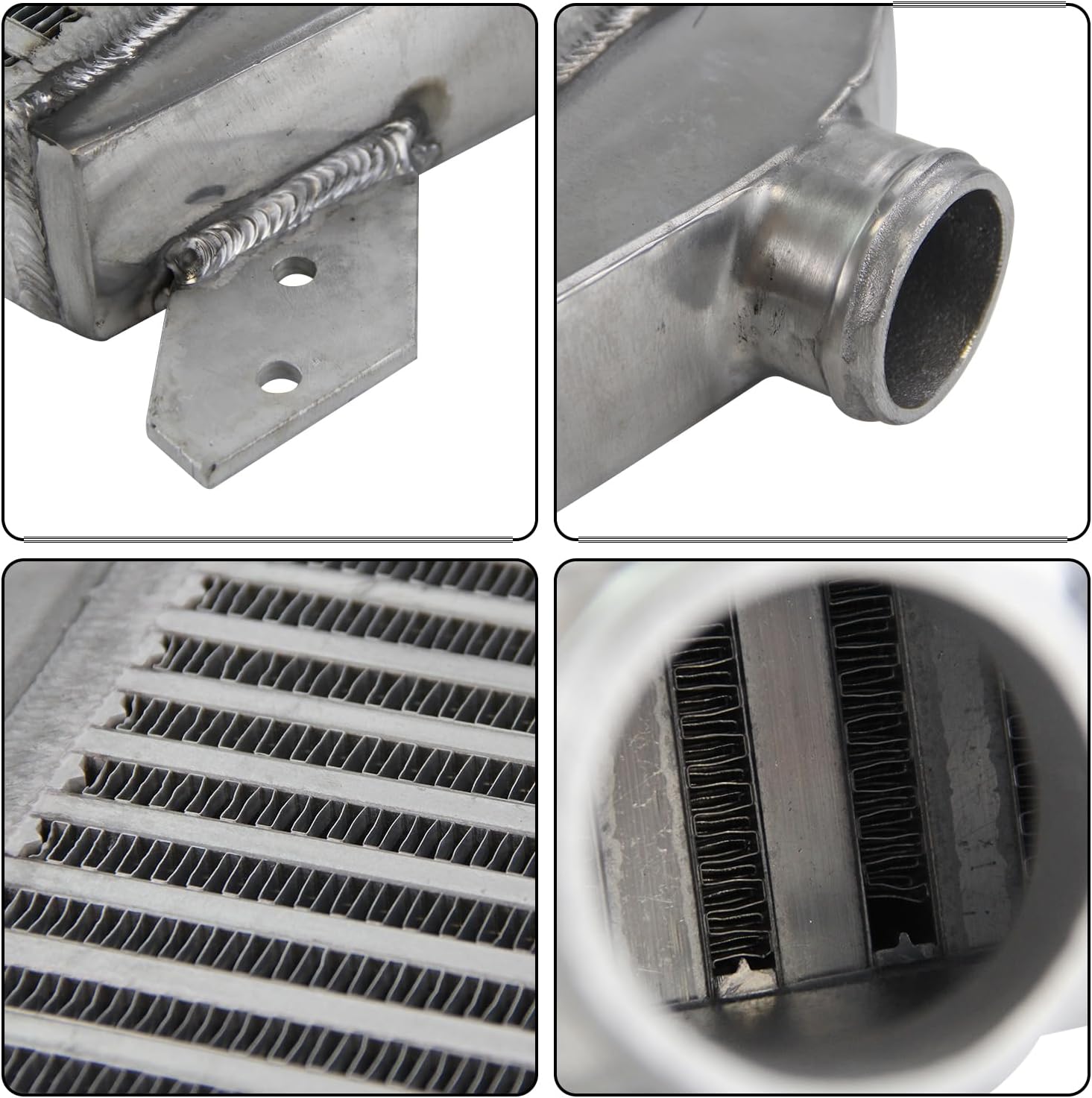 PKSABB Upgrade Front Mount Turbo Intercooler For VW Passat Audi A4 B5 B6 1.8 1996-2001 Aluminum Silver