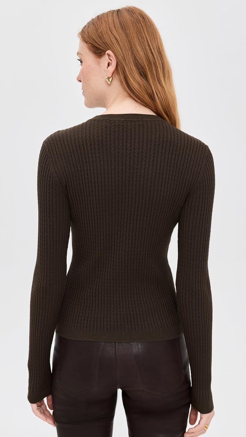 FRAME Women's The Fine Cable Sweater - Image 3