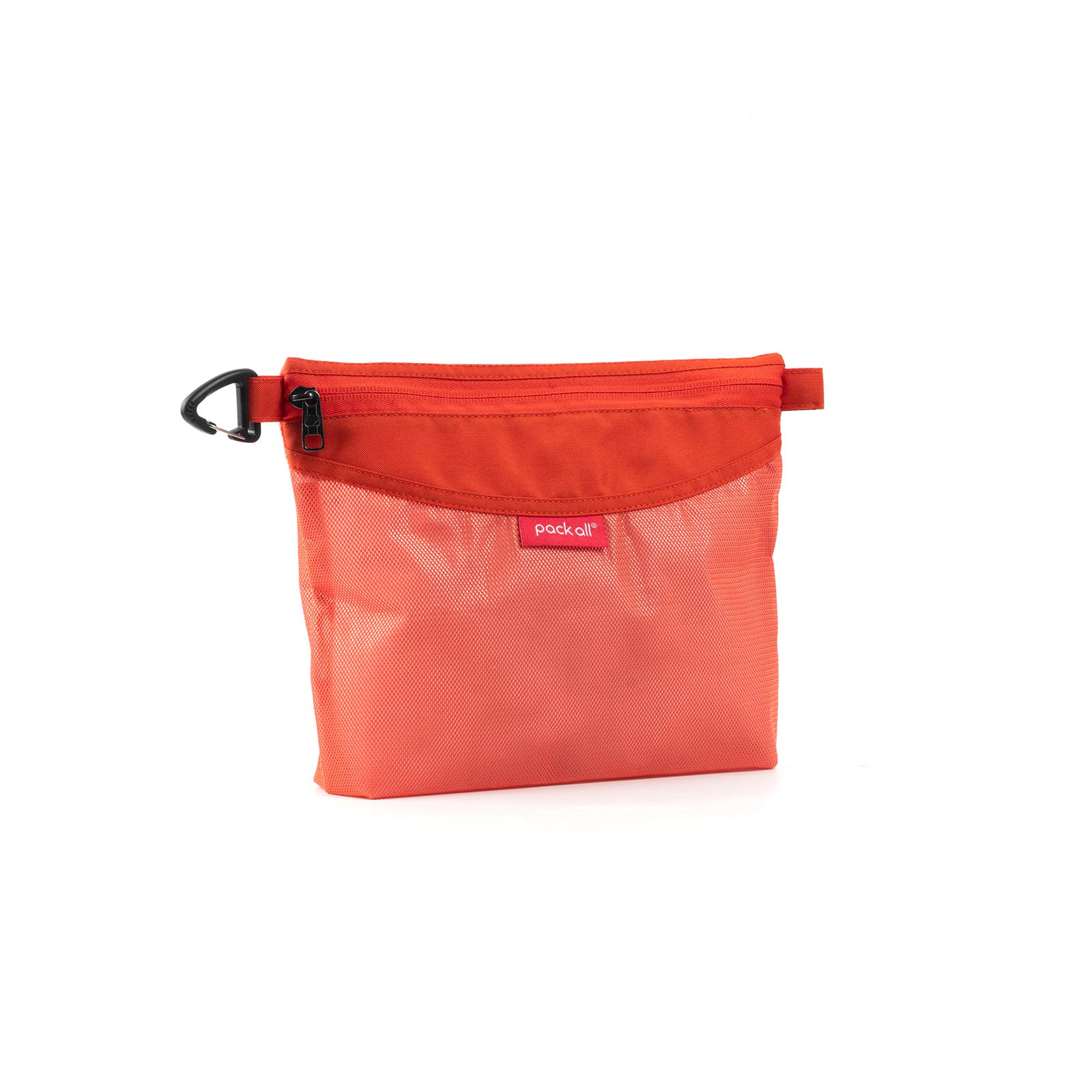 pack all Wodoodporny materiał etui na zamek błyskawiczny, siatkowe torby na zamek błyskawiczny do przechowywania, podróży, biura (pomarańczowy, średni)
