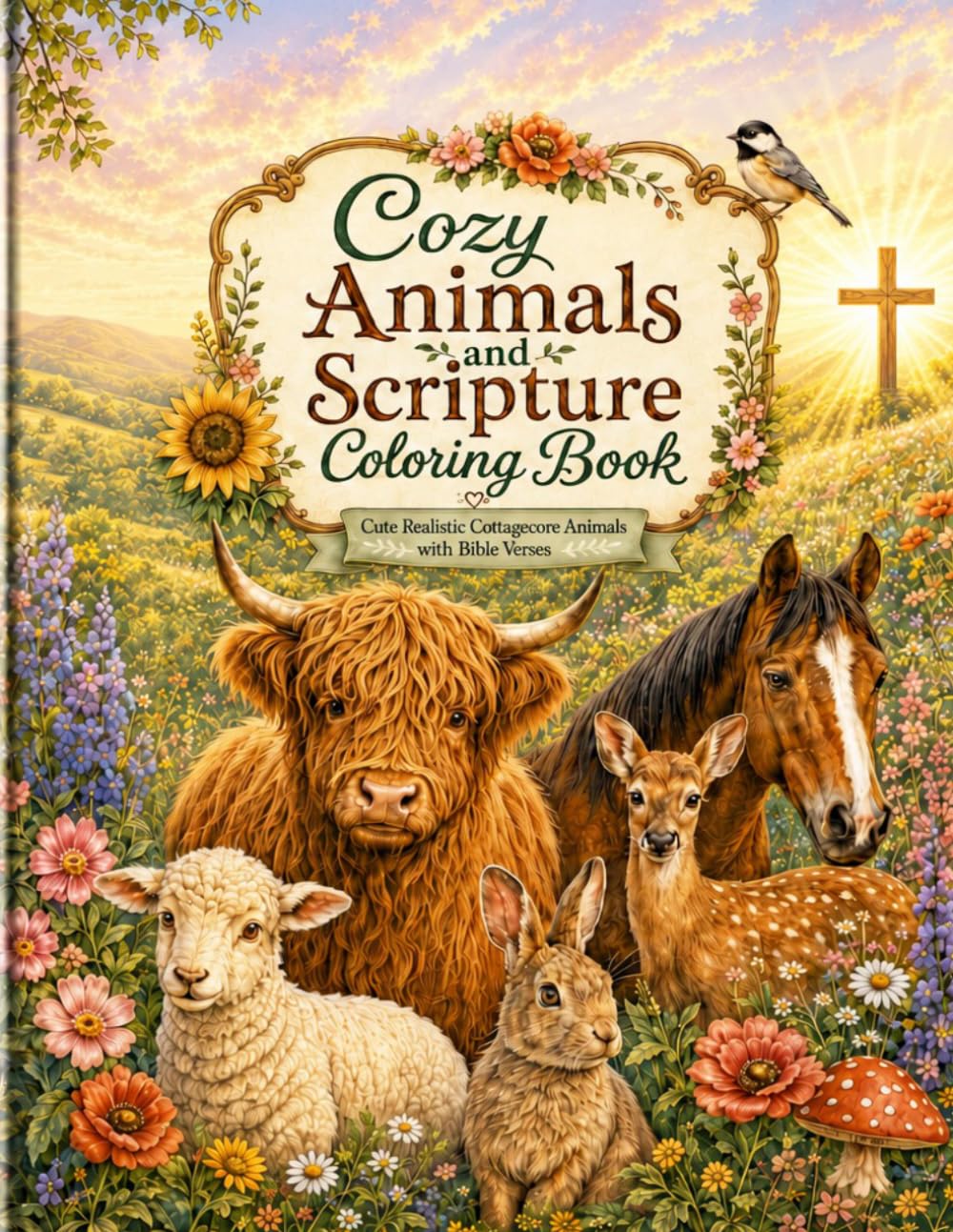 Cozy Animals and Scripture: Coloring Book (Little Seeds of Scripture Coloring Books)