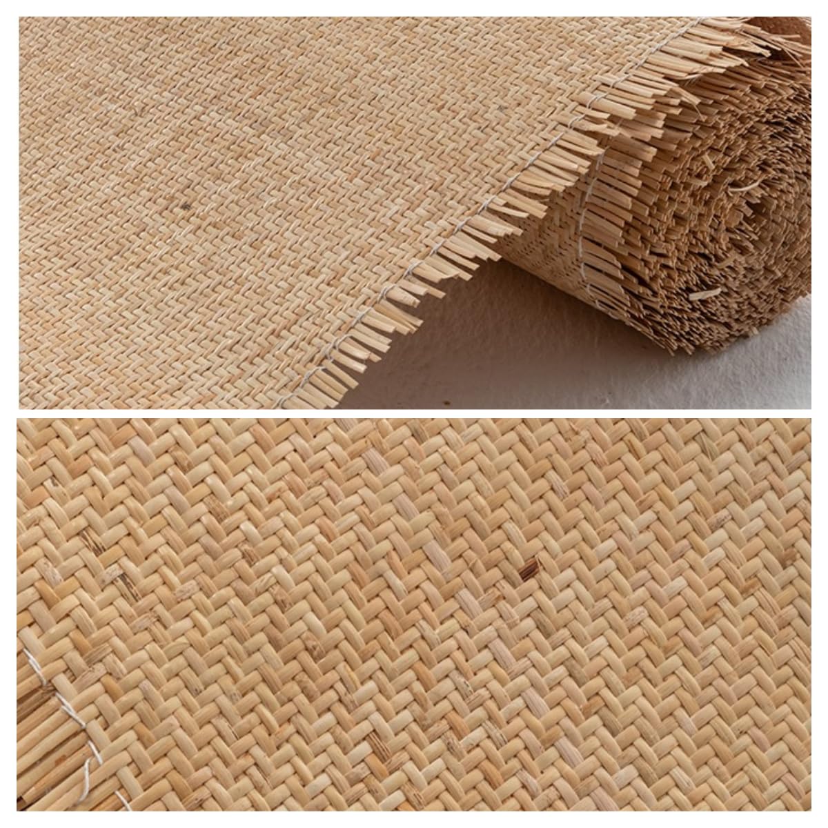 90cm de ancho, Ratan, Natural Ratan rollo mimbre 90 x 150 cm, Mimbre Rollo, Rejilla Mimbre Natural por Metros, Talla Grande Rollo ratan, ratan rollo mimbre Natural para Muebles, Tapizar sillas, Lamp