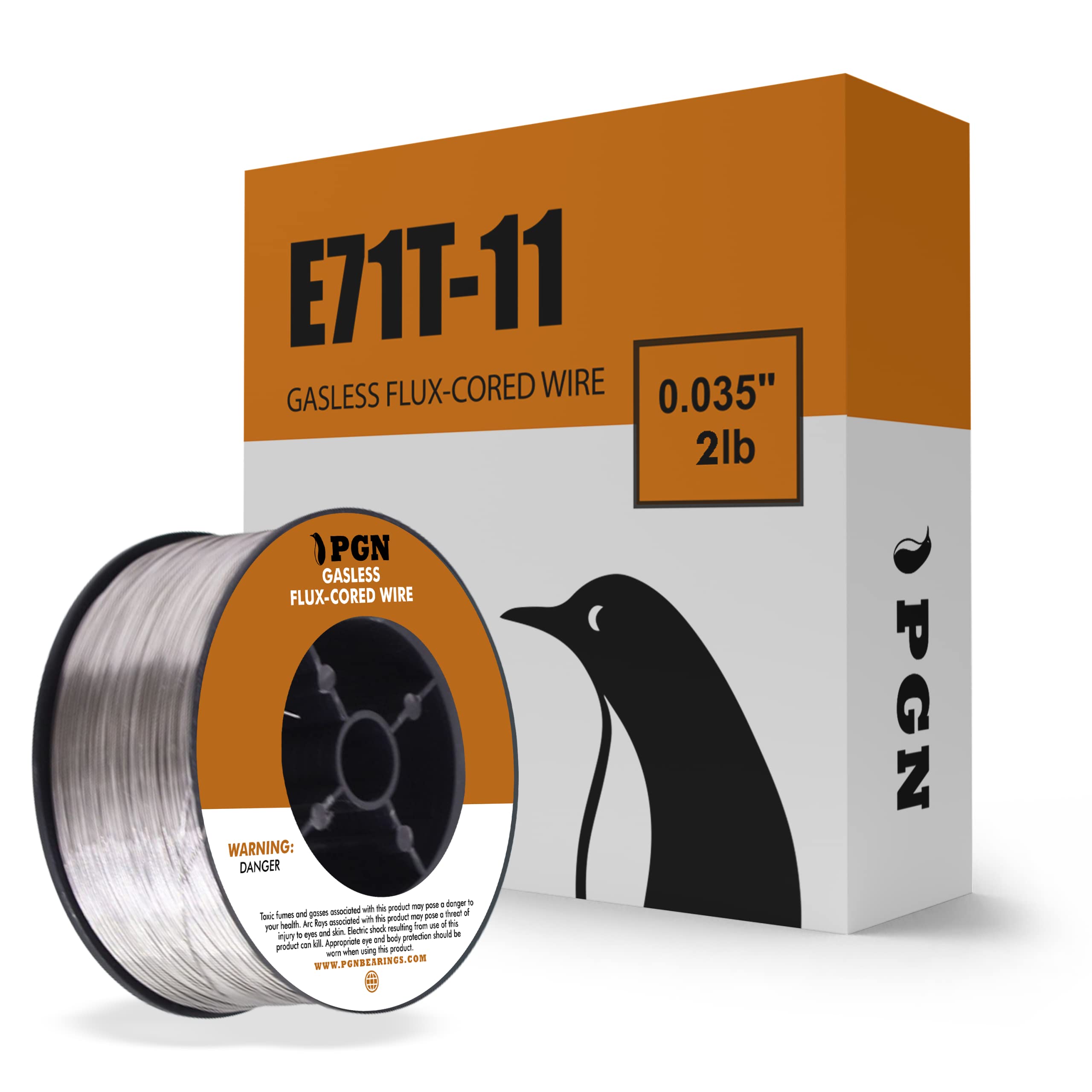Buy PGN Flux Core MIG Wire E71T110.035 Inch 2 Pound Spool less