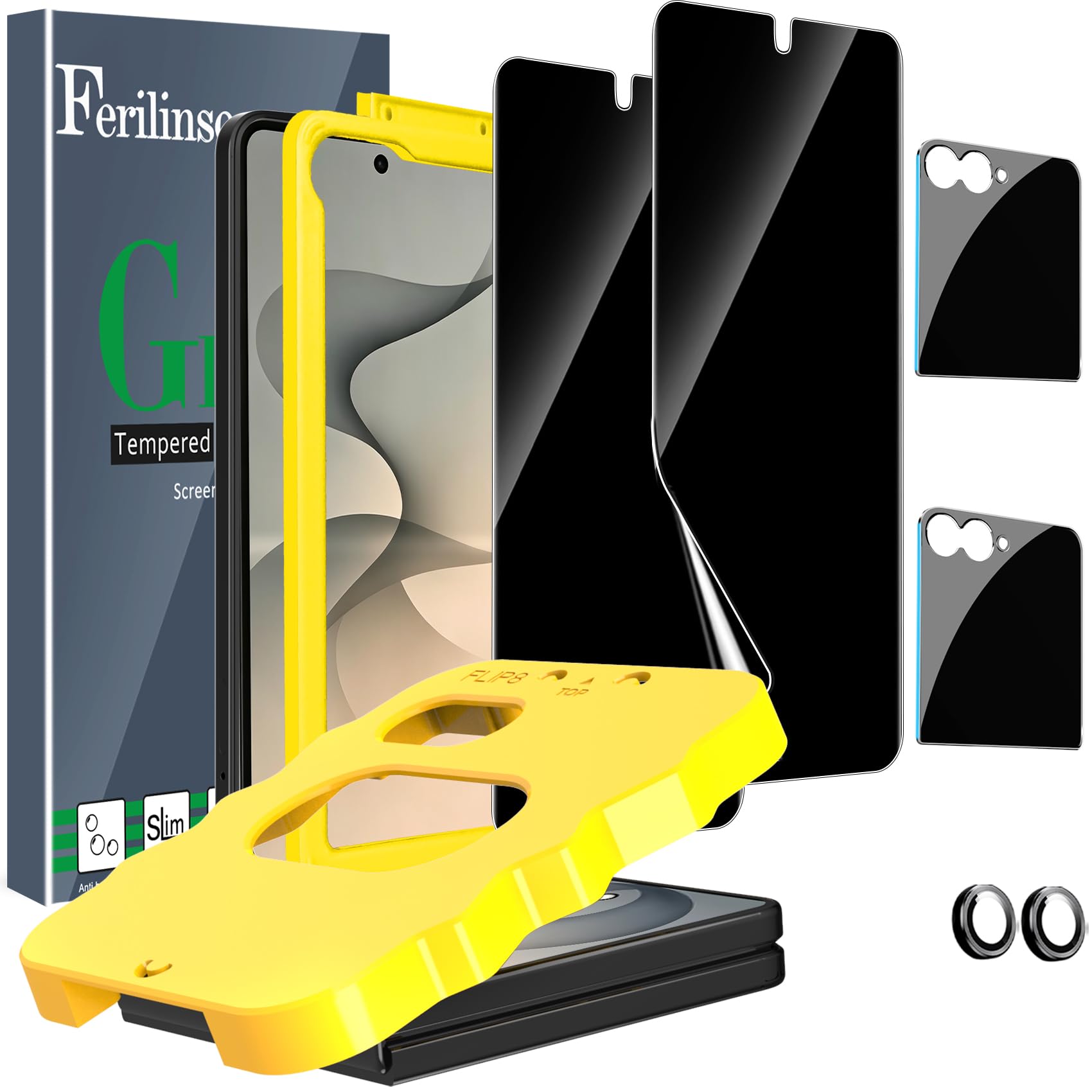 Photo 1 of Ferilinso Screen Protector for Samsung Galaxy Z Flip 8