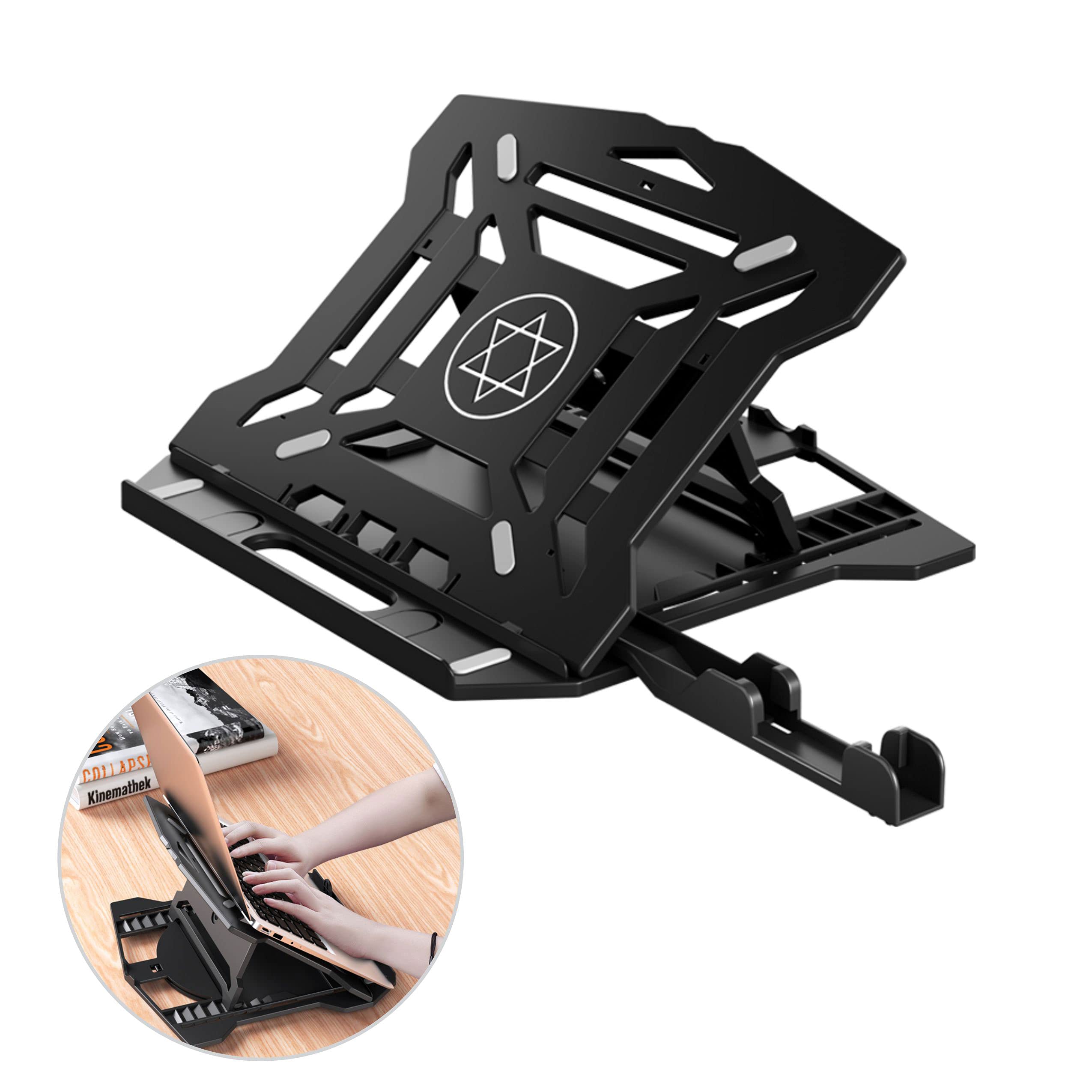 See full amazon price history chart for TANTRA Laptop Stand Adjustable Ventilated Ergonomic, Portable Tablet Stand Foldable, Desktop Holder (Black) TANTRA Laptop Stand Adjustable Ventilated Ergonomic, Portable Tablet Stand Foldable, Desktop Holder (Black) (B09BNDN6WZ) Amazon Price History, Amazon Price Tracker