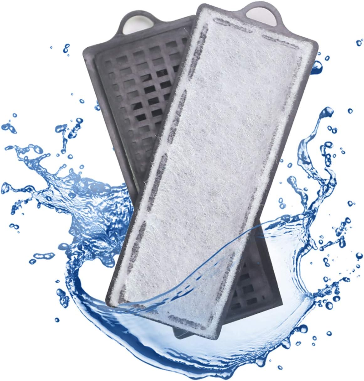 Aquarium Replacement Hang On Filter Cartridge, Pack of 2 (2 pcs 5-10 Gal Filter Cartridge)