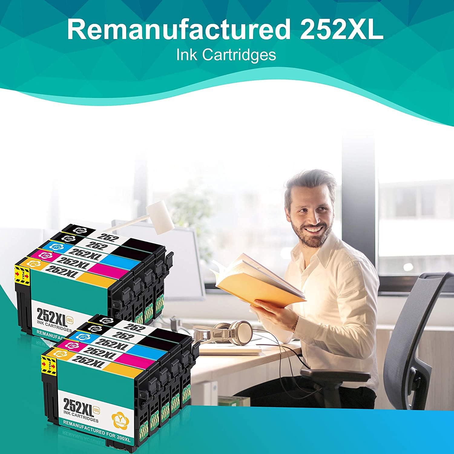 Buу 1 gеt 1 Remanufactured Ink Cartridge Replacement for Epson 252XL 252 XL T252 T252XL to use with Workforce WF-3640 WF-3620 WF-7110 WF-7710 WF-7720 Printer (4BK, 2C, 2M, 2Y) 10 Packs Bіg Sаlе Remanufactured Ink Cartridge Replacement for Epson 252XL 252 XL T252 T252XL to use with Workforce WF-3640 WF-3620 WF-7110 WF-7710 WF-7720 Printer (4BK, 2C, 2M, 2Y) 10 Packs