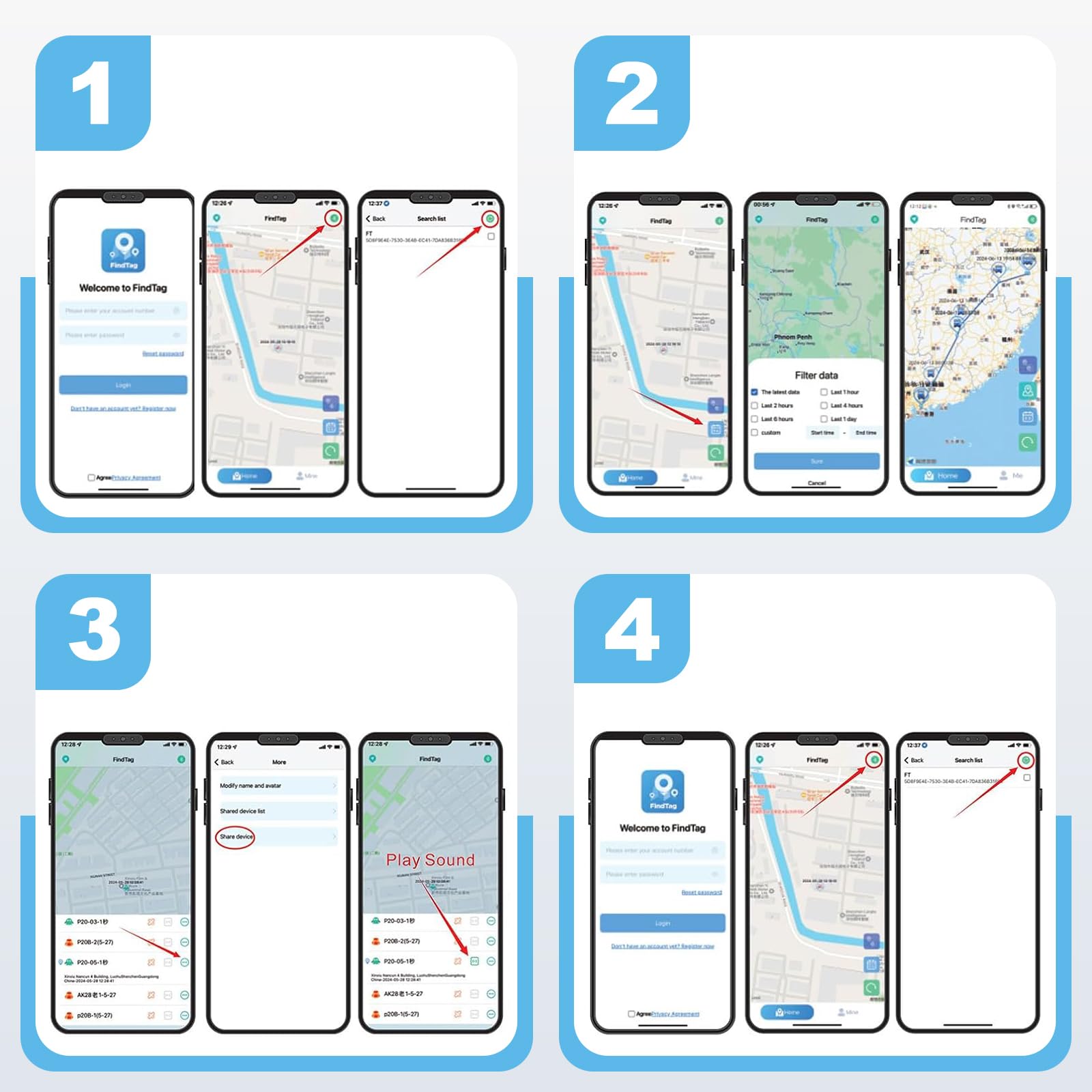 2 Mini GPS Tracker Magnetisch – Fahrzeugortung ohne monatliche Gebühr, Echtzeit-GPS-Tracker mit Smartphone-App für Android & iOS, GPS auto Tracker, für Autos, Fahrräder, Gepäck, Haustiere.Weiß,Schwarz