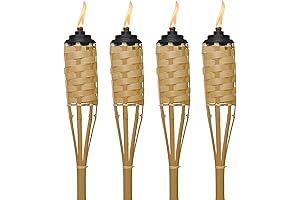 TIKI Brand 4-Pack Luau Bamboo Torches for Outdoor Mosquito Control