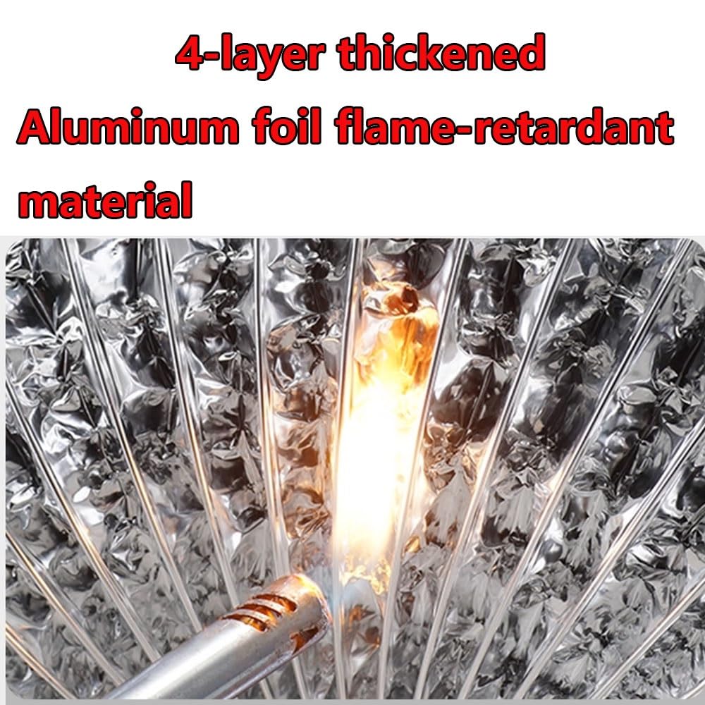 Tubo Flexible De Campana Extractora Manguera Escape De Aire Aislada 15/20/25/30cm Aluminio Conductos Ventilación Para Secadora Climatización(150mm x 6m(6"x 20ft))