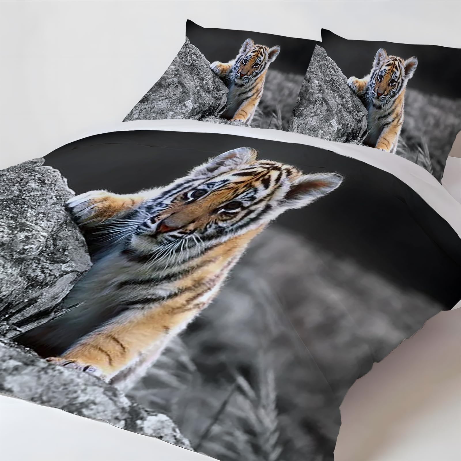 LCWWW Murmeltier Bettwäsche Set - Lustige Tier-Bettbezüge Für Kinder Single 135x200cm