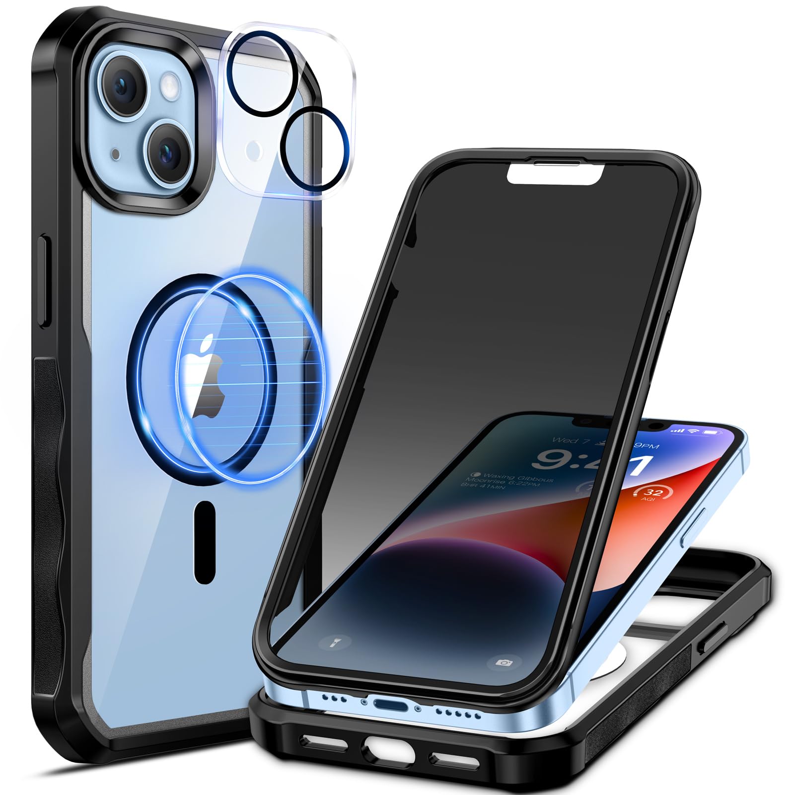 seacosmo Magnetic for iPhone 13 Privacy Case