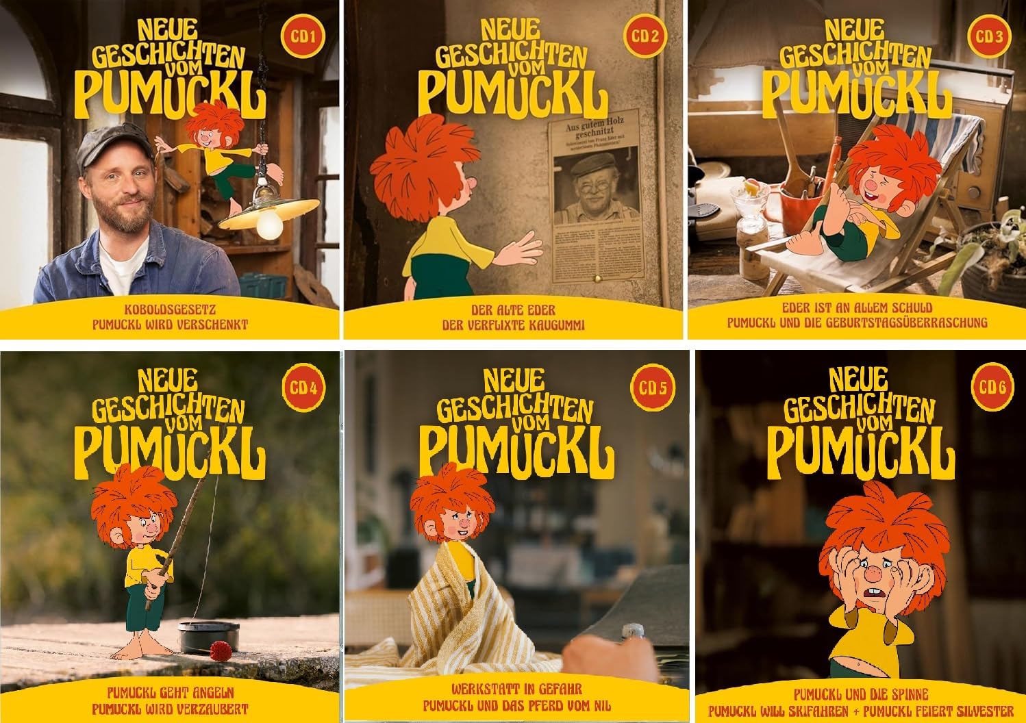 Pumuckl - Neue Geschichten vom Pumuckl HörspielCD 1+2+3+4+5+6 (Alle Folgen 1-13 der neuen Staffel) im Set - Deutsche Originalware [7AudioCDs]