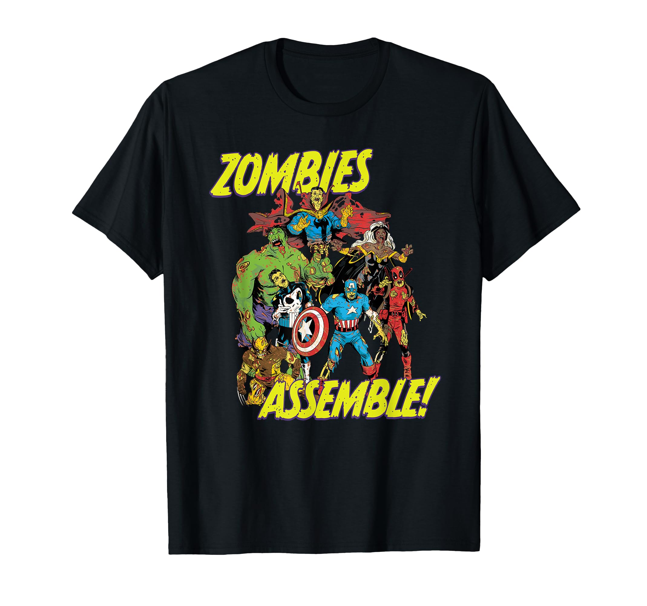 MarvelZombies Super Hero Zombies Assemble Halloween T-Shirt