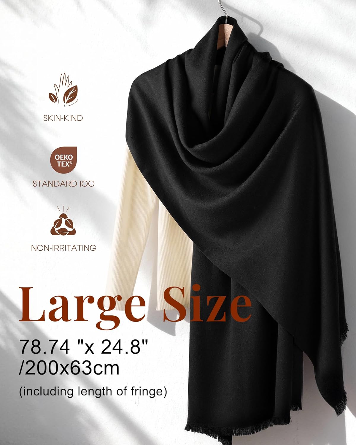FURTALK Winter Scarf for Women Soft Warm Shawls and Wraps Warm Long Blanket Scarf - Image 4