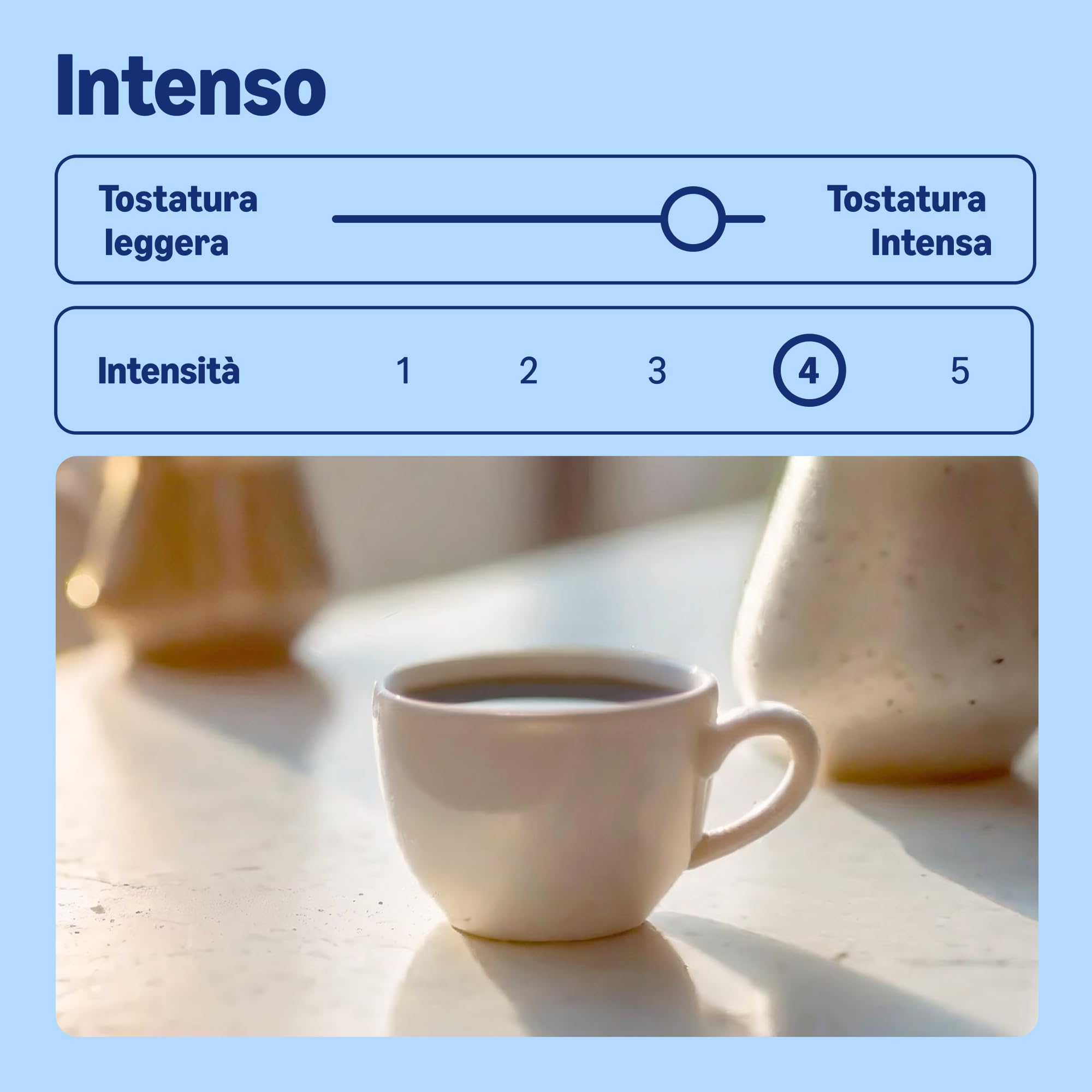 by Amazon Caffè in Grani Intenso, Tostatura Scura, 2kg (2 Confezioni da 1kg) - Certificato Rainforest Alliance