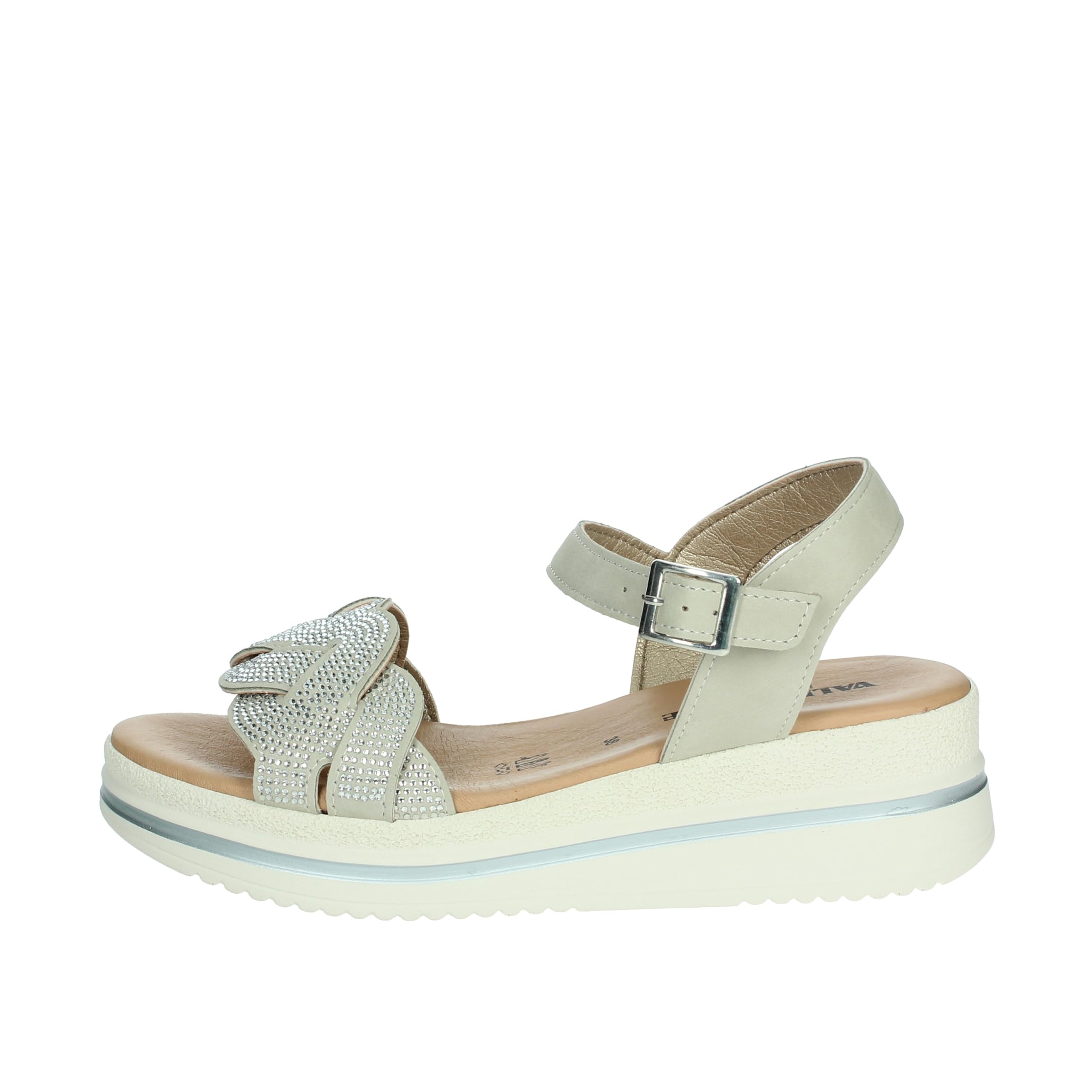 Valleverde Sandali Donna V55102 Pelle Black o Argento