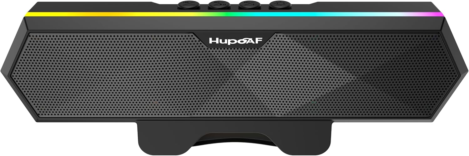Hupoaf Computer Speakers for Desktop PC Monitor USB Plug-in