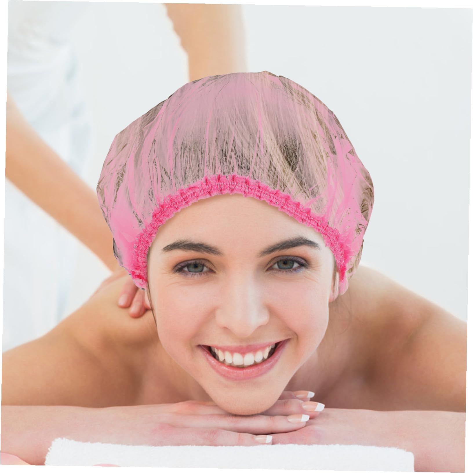 500 Stück Große Duschhauben für Damen Elastisch Einweg haarkappen Extra Breit für Haare Spa Hotel Salon und Zuhause