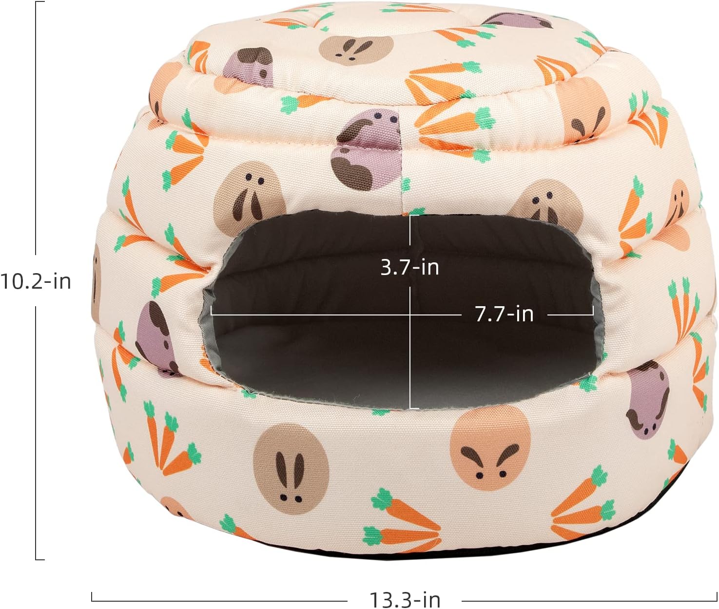 Niteangel Bunny Bed Big Guinea Pig Cave House Hideout for Rabbit Ferret Chinchilla Degu Hedgehogs Squirrel and Other Small Animals : Pet Supplies