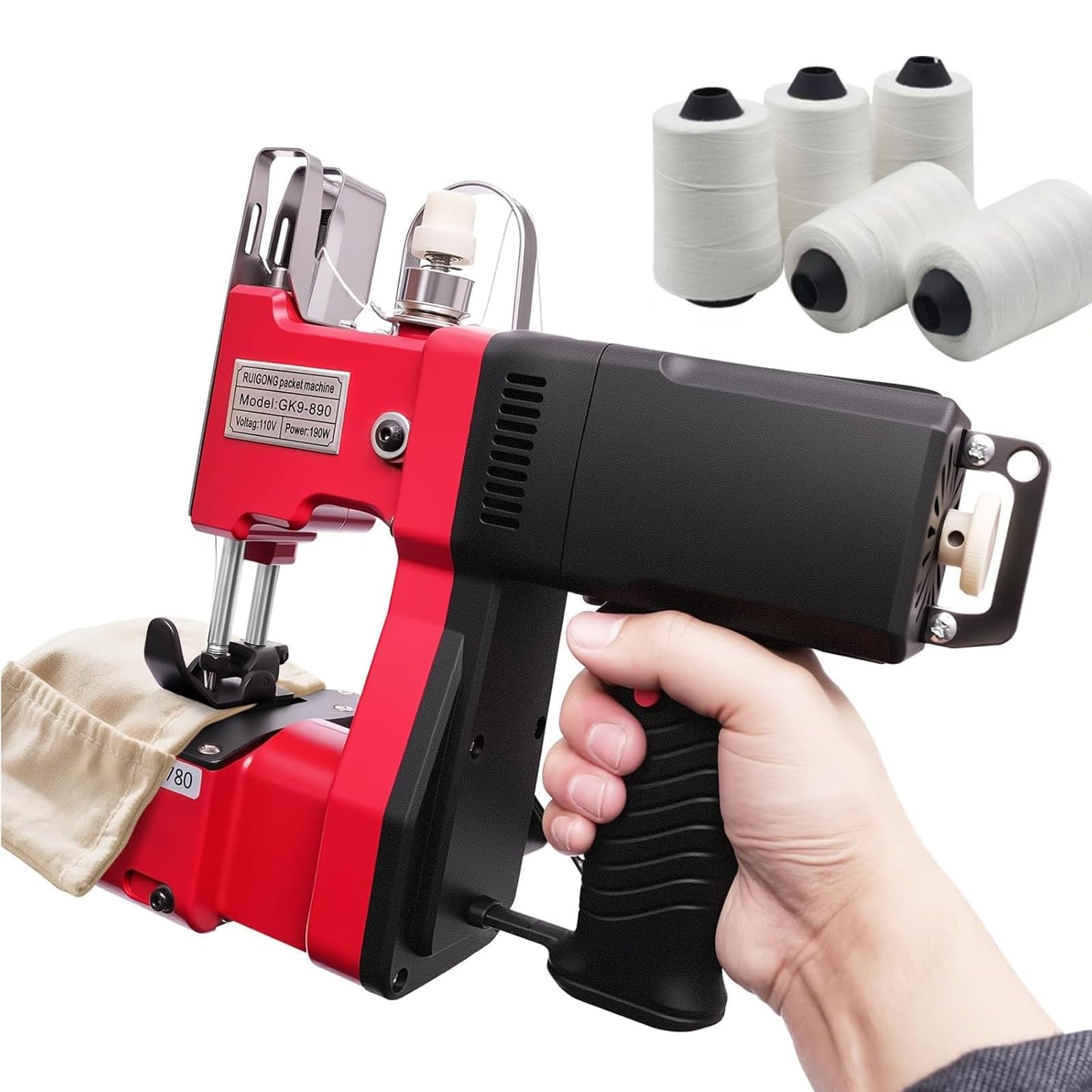 Machine de fermeture de sac à coudre de 1800 points/min pour une couture rapide