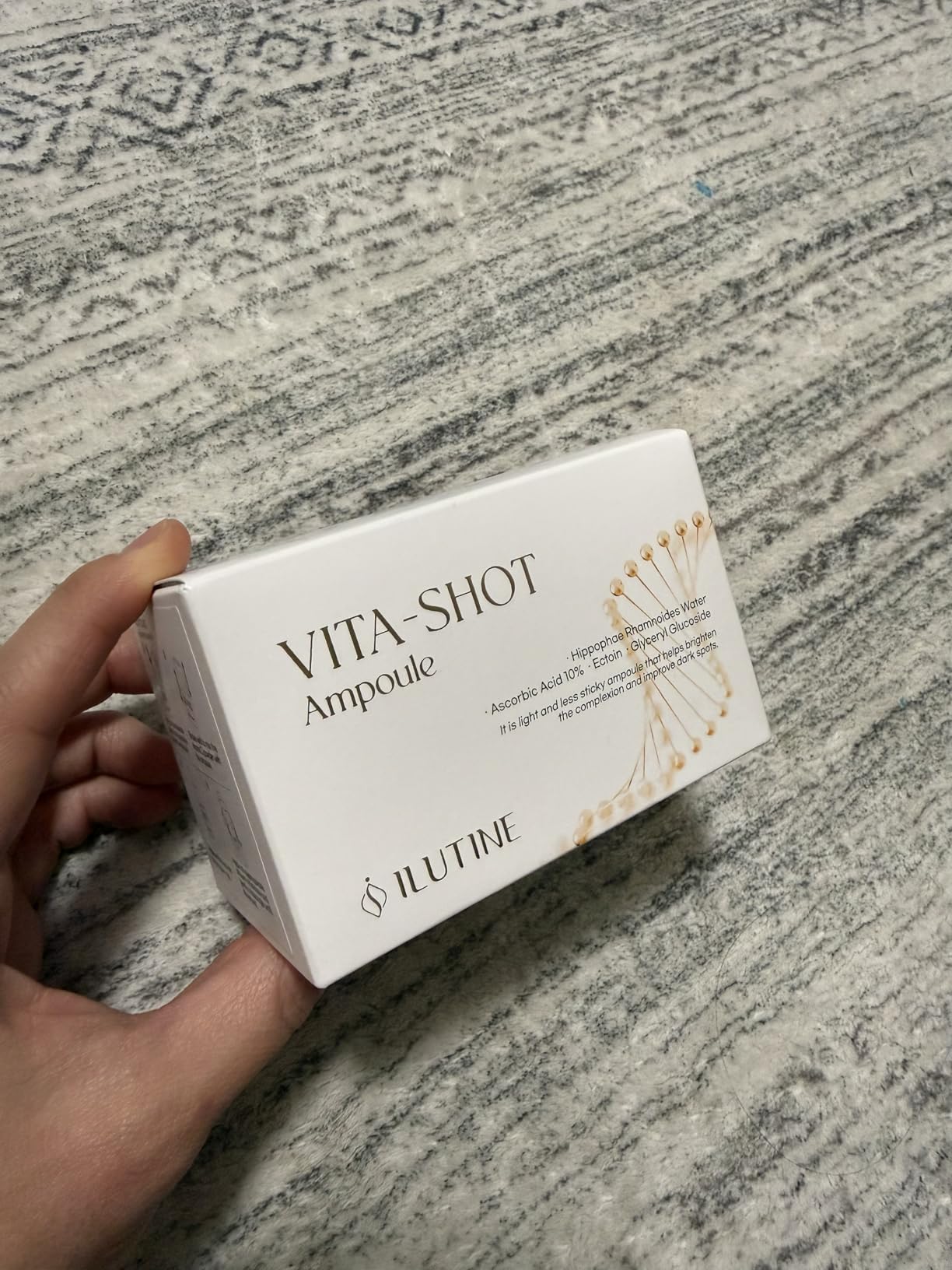 ILUTINE Vita-Shot Vitamin C Ampoule – Vitamin C Face Serum with Ectoine & Glyceryl Glucoside, Korean Skincare Ampoule for Daily Use