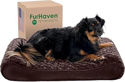 Furhaven Round Plush Nest Bed