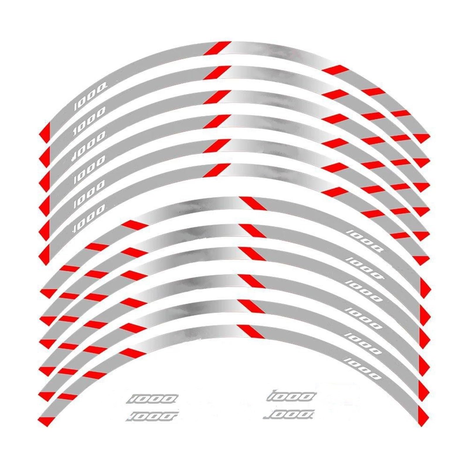 Stickers Motorcycle Stickers Reflective Wheel Rim for S1000XR S1000 XR(Style 2)