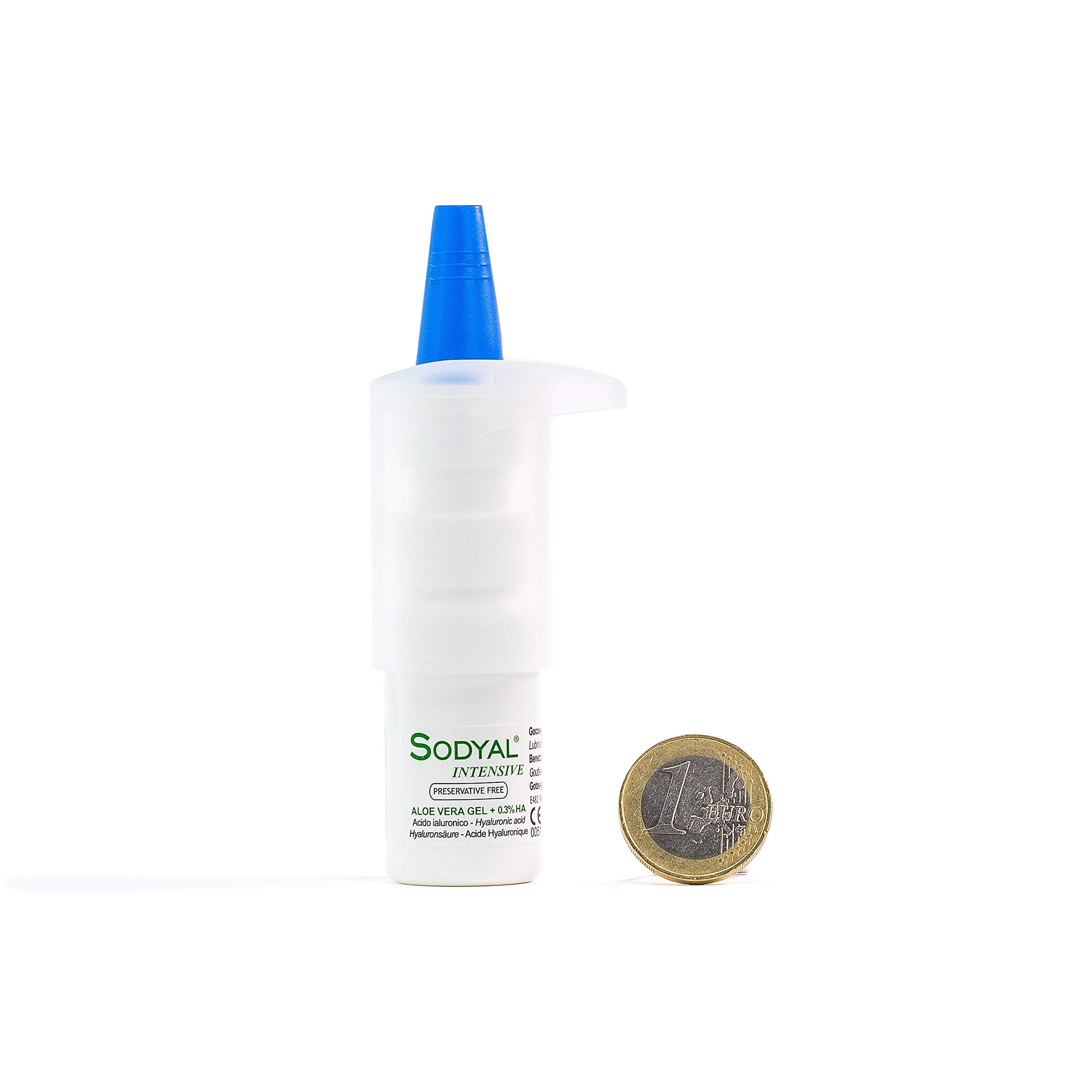 Sodyal Intensive Gocce-Gel - Lubrificante di lunga durata ed idratante. Gocce oculari con Acido ialuronico ed estratti naturali di Aloe vera - 10 ml