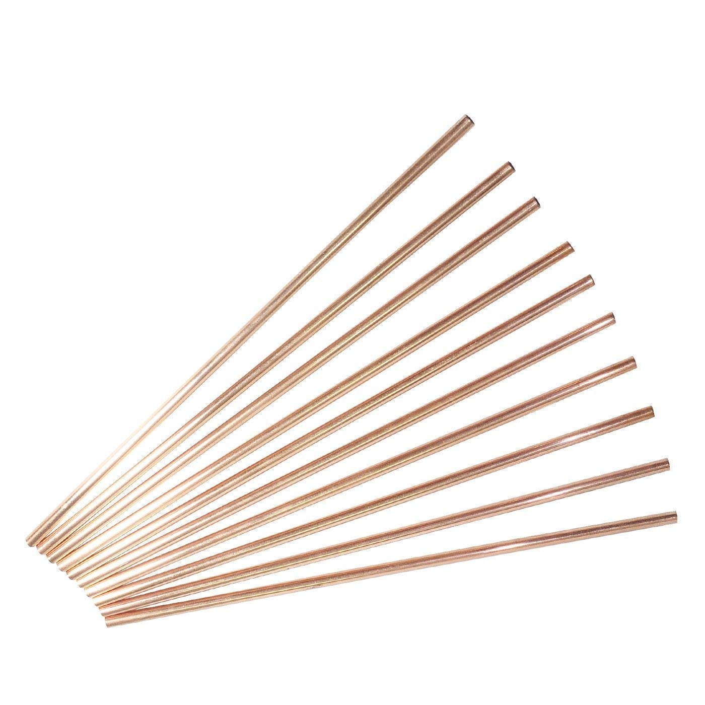 AIA India Pure Copper Plain Drinking Straws, Bar Accessories | Length 8.00 INCH | Set of 10-image-7