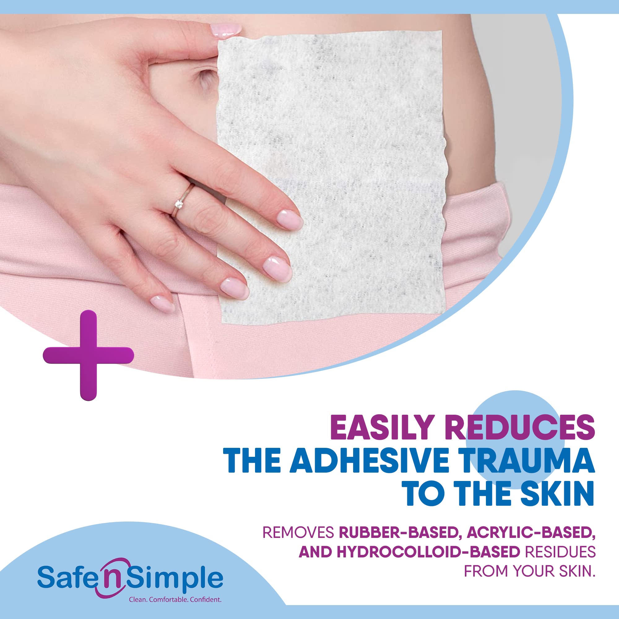 Buy Safe n' Simple Adhesive Remover Wipes, Flushable & Easy to Use No
