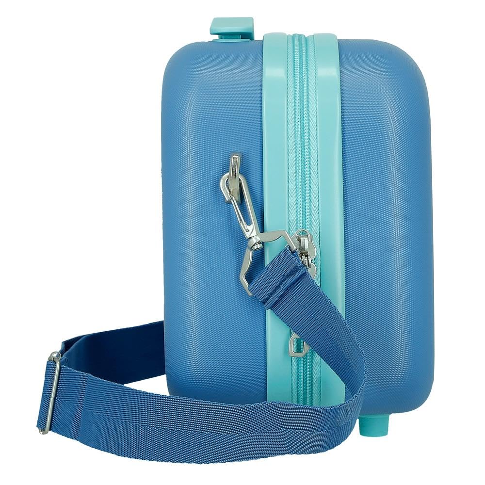 Joumma Disney Travelling with Stitch Nececer adaptowalny niebieski 29 x 21 x 15 cm twardy ABS 9,14 l 2,8 kg, niebieski, jeden rozmiar, krawat, możliwość dopasowania, NIEBIESKI, Jeden rozmiar, Nececer