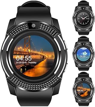 SUPPLE 360 Smart Watch Latest Android & iOS Smart Watch 4G, 5G Phone Watch with Camera/SIM Card Slot,All Sports Tracker Smart Watch for Men Woman Boys Girls Compatible with All Android-V8