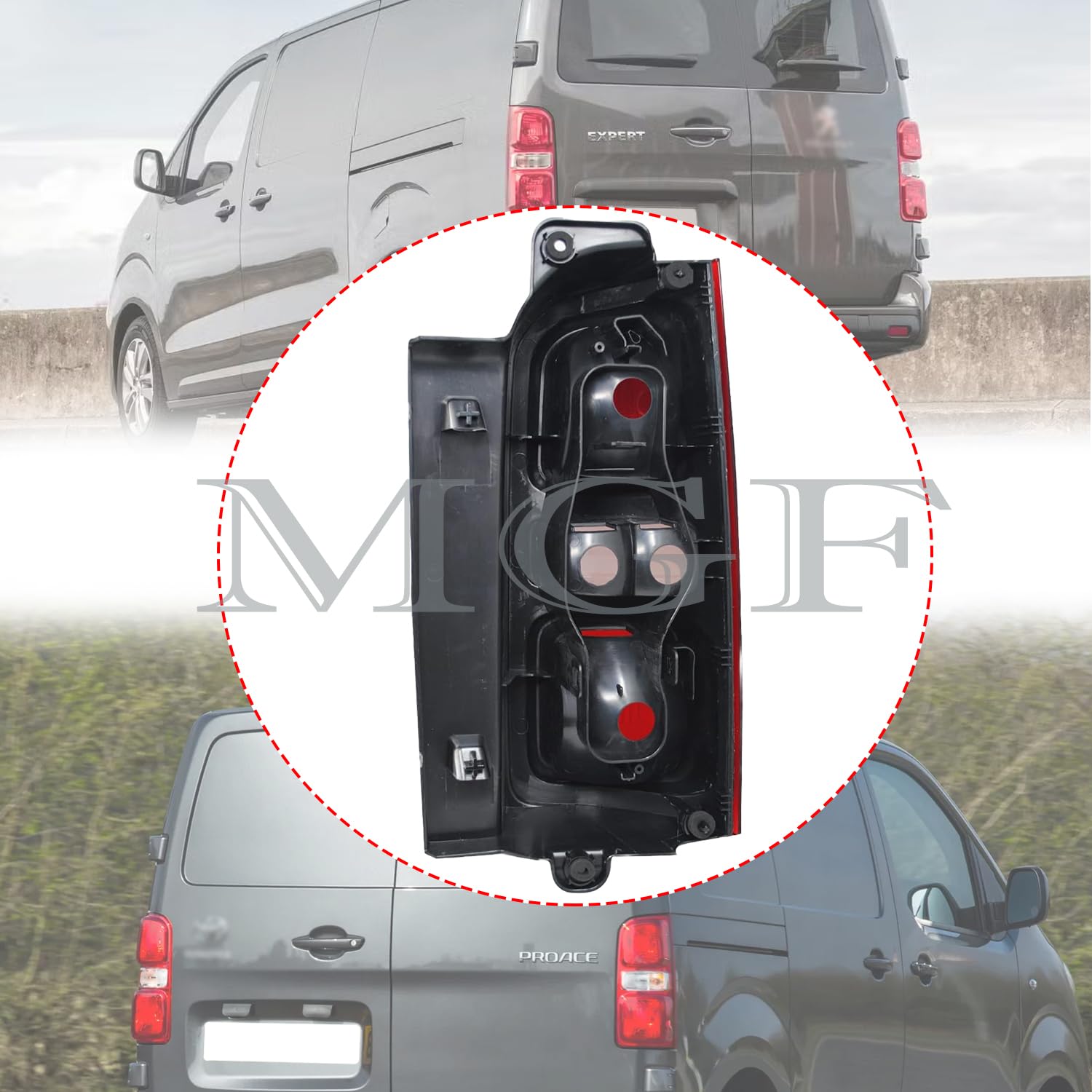 2x Rückleuchten Set Halogen - Für Jumpy/Expert/Vivaro Ab 2016 Mit E-Prüfzeichen