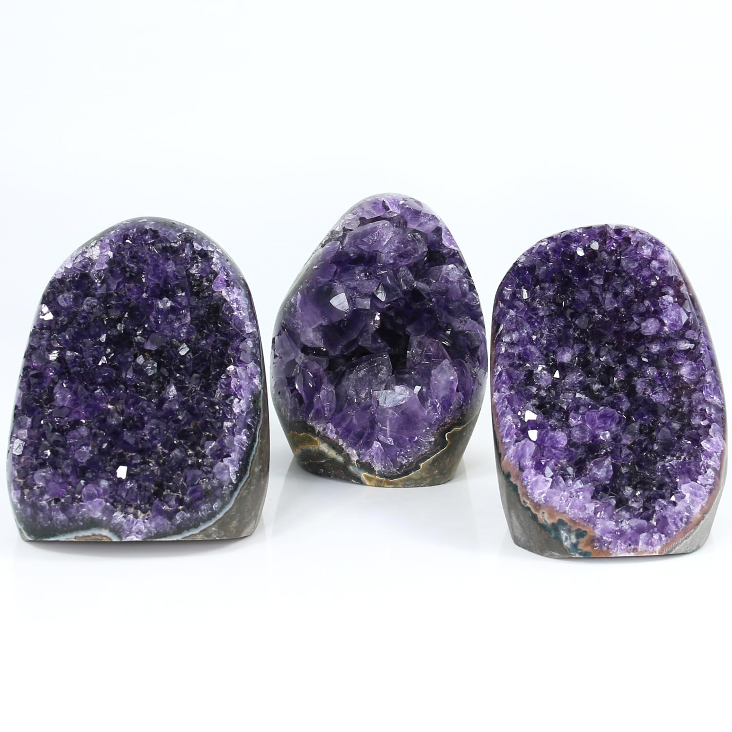 Amethyst Crystal Rock, Real Amethyst Stone, Amathesis Crystal Cluster Geode, Purple Crystals and Healing Stones, Amatista Piedra Natural, Cuarzos Originales De Energia Y Piedras, Columnar (500g)