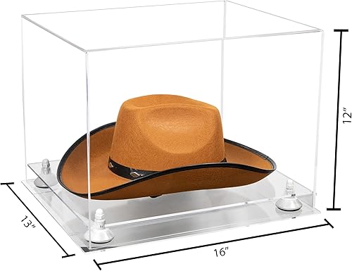 Miniatura 2 de Better Display Cases Vitrina de acrílico sombrero de vaquero (A024-BV61B)