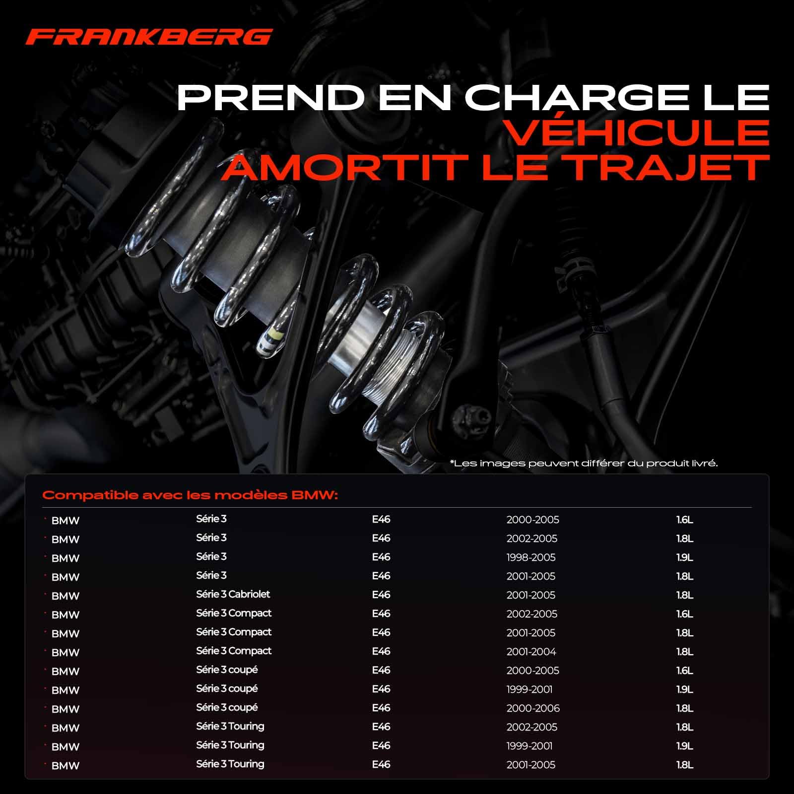 Frankberg 2 ressorts de suspension pour essieu avant 31331093067