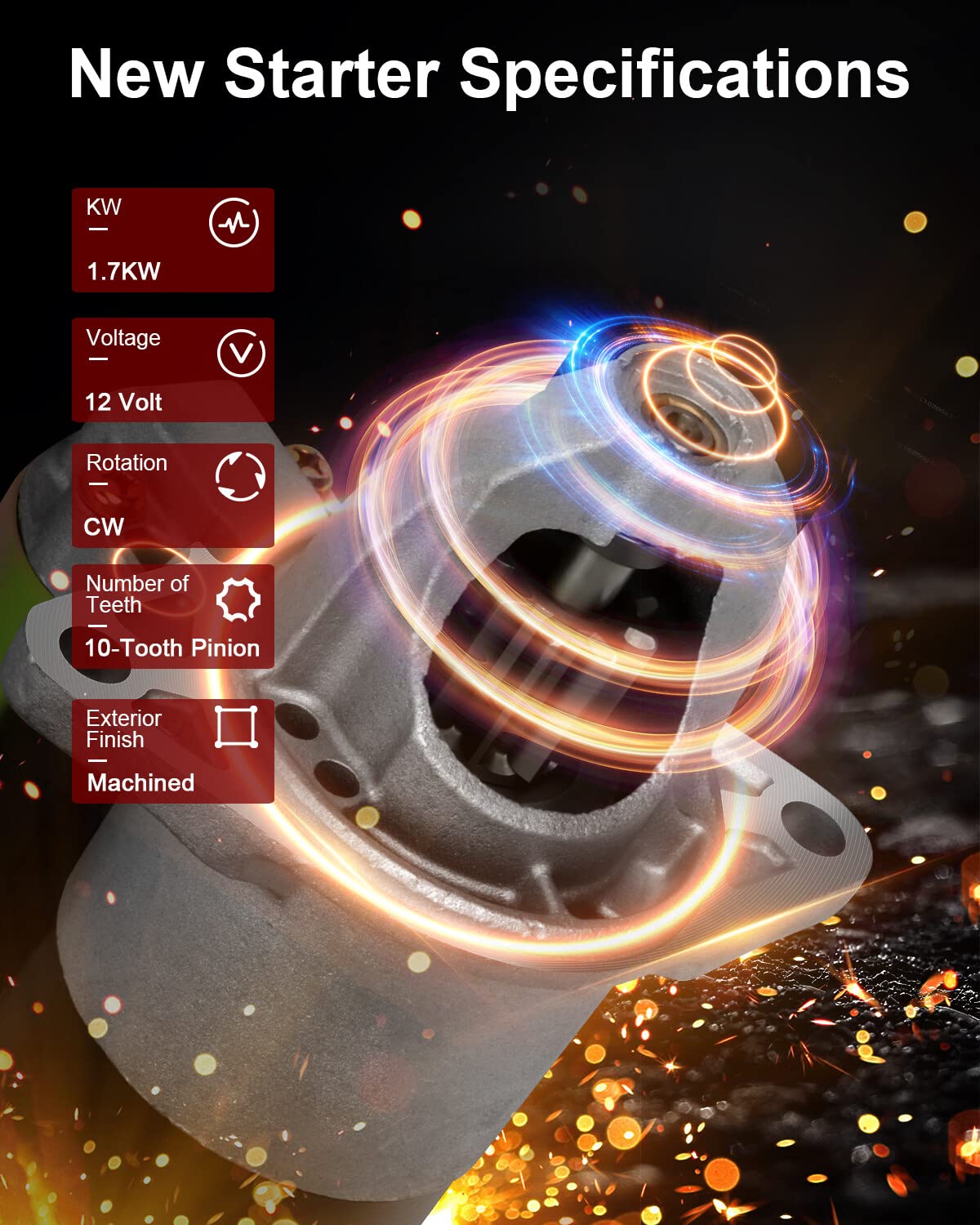 Starter 17948 For Dodge Ram 1500 2500 3500 Durango Cherokee V8 - Foto 13