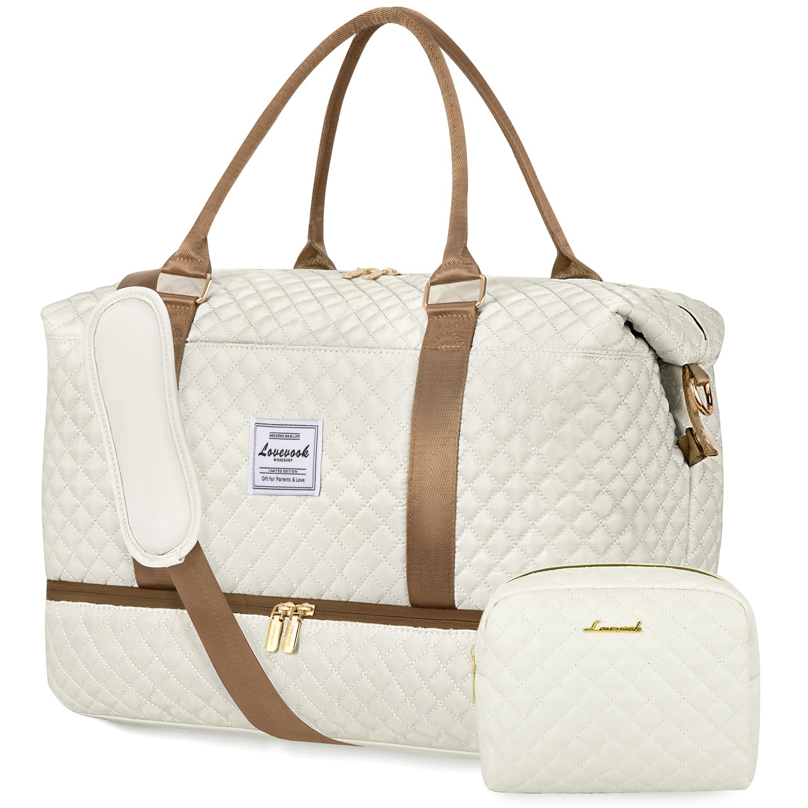 LOVEVOOK Reisetasche Damen mit Schuhfach & Nassfach