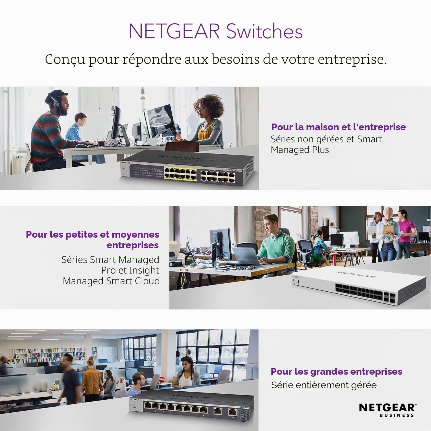 NETGEAR GS308EPP Gestito L2/L3 Gigabit Ethernet [10/100/1000] Supporto Power over Ethernet [PoE] Nero (NETGEAR Plus GS308EPP - Switch - smart - 8 x 10/100/1000 [PoE+] - desktop, wall-mountable - PoE+