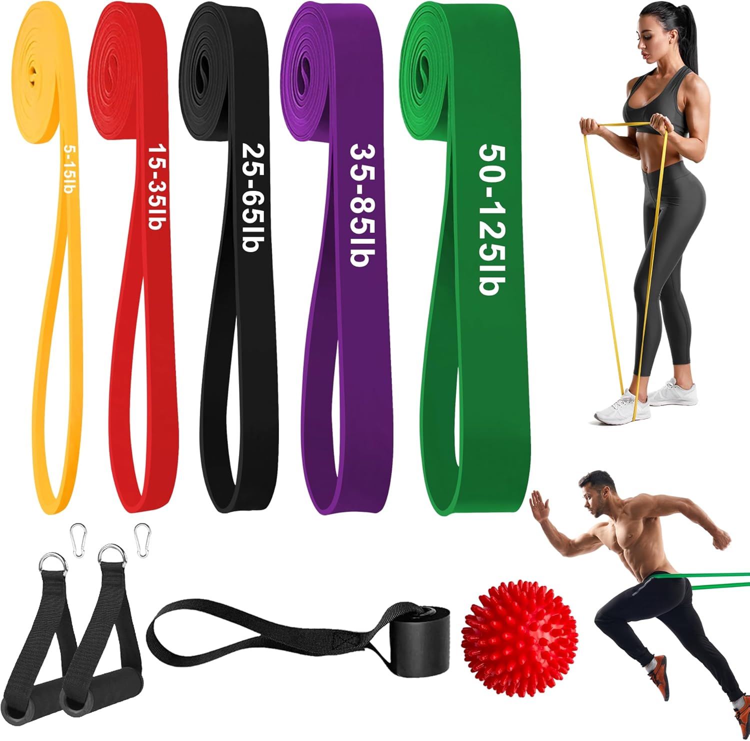 Resistance Bands for Working Out, Long Exercise Bands, Workout Bands, Pull Up Training Bands for Body Stretching, Physical Therapy Muscle Training for Men & Women, 8-Piece Set Resistance Bands for Working Out, Long Exercise Bands, Workout Bands, Pull Up Training Bands for Body Stretching, Physical Therapy Muscle Training for Men & Women, 8-Piece Set