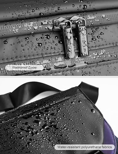 Miniatura 5 de Cwatcun Bolsa cruzada impermeable para cámara, estuche compacto, bolsa de mensajero para cámara digital para hombres y mujeres, bolsa de fotografía