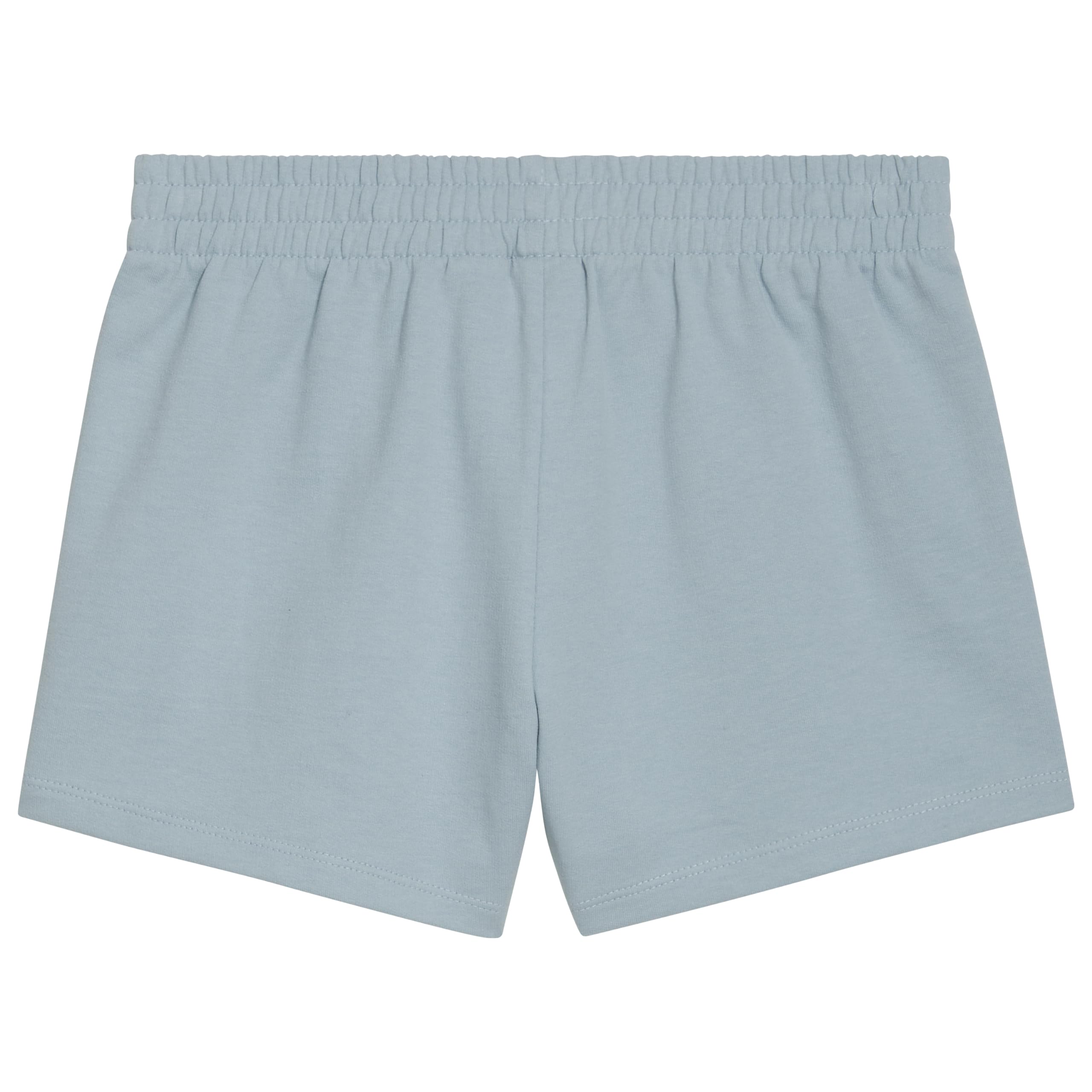 PUMA Girls' Cotton French Terry Short, Turquoise Aqua, Large